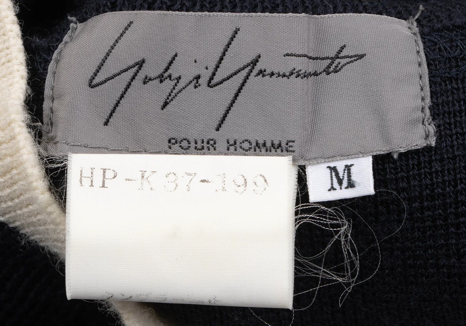 Yohji Yamamoto Yohji Yamamoto Bi-Color Line High Neck Knit Size US M / EU 48-50 / 2 - 19 Thumbnail