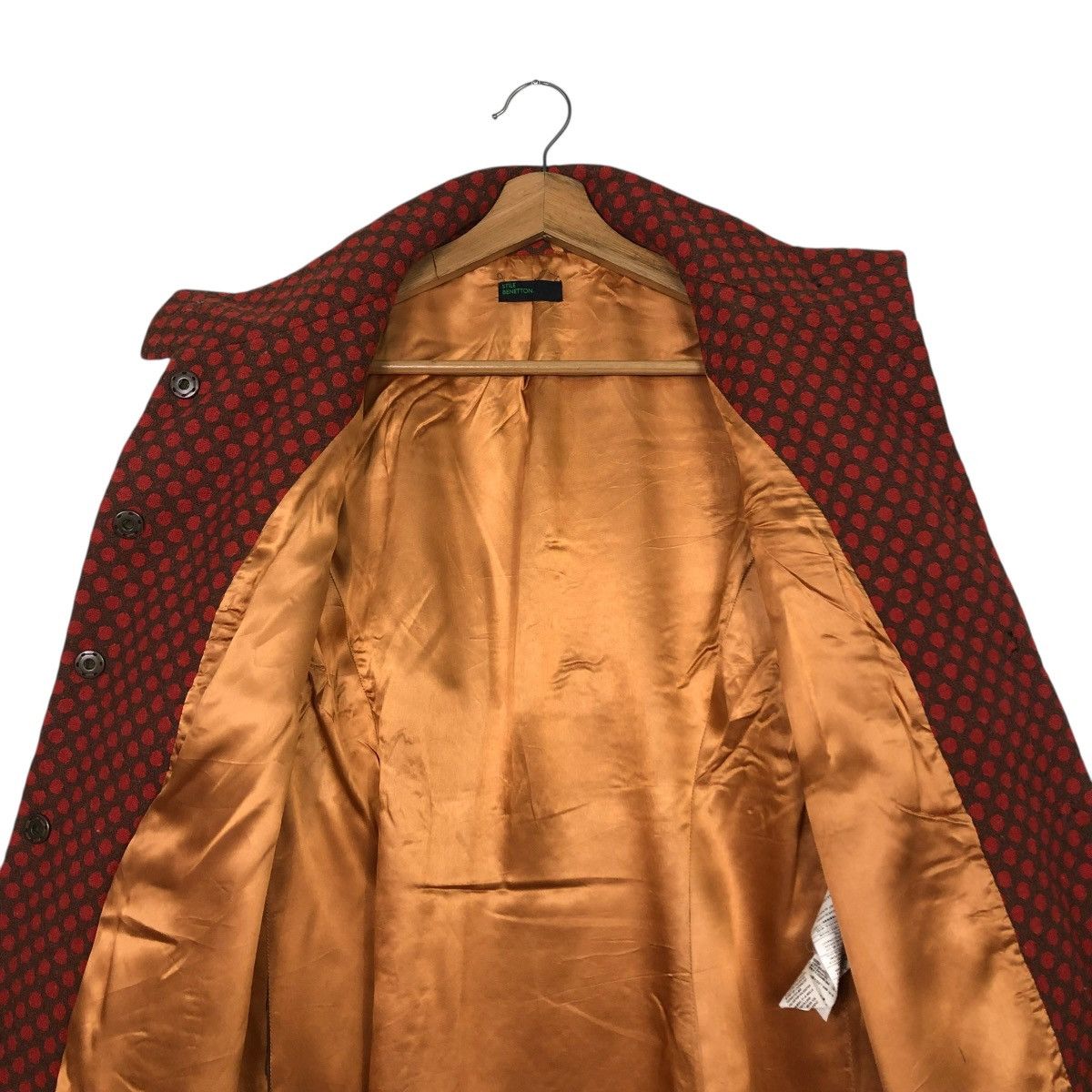 Benetton 🔥BUTTON WOOL POLKADOT DESIGN STILE BENETTON JACKET Size M / US 6-8 / IT 42-44 - 17 Thumbnail