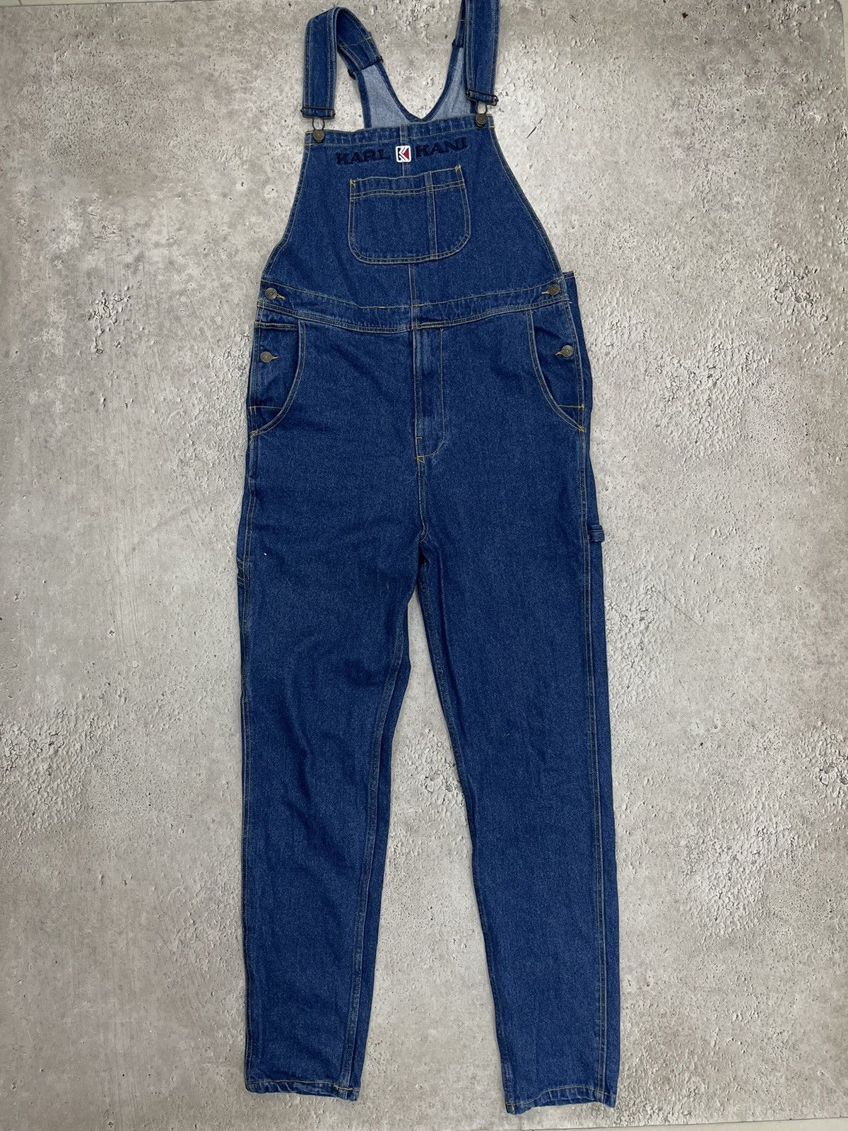 Karl Kani Vintage Karl Kani Denim Overalls Jumpsuit streetwear Y2K Size US 32 / EU 48 - 2 Thumbnail