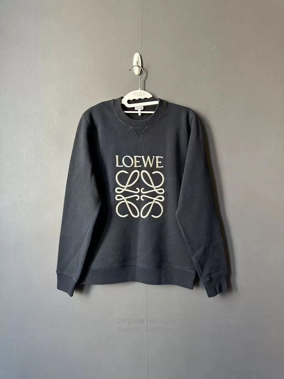 Loewe loewe deep blue embroidered logo sweatshirt. Size US M / EU 48-50 / 2 - 1 Thumbnail