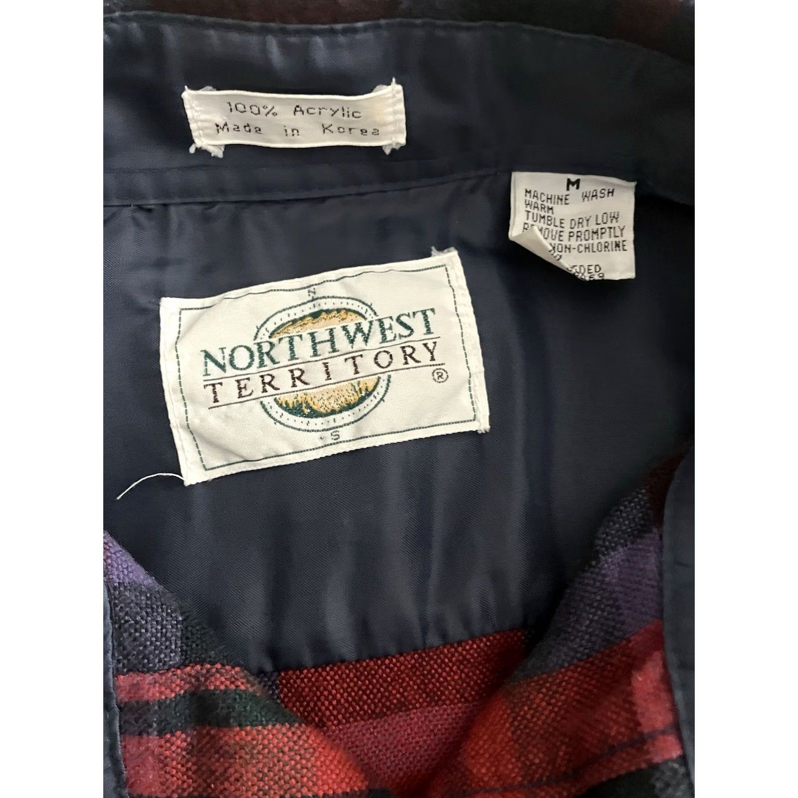 Vintage Northwest Territory Shirt Mens M Red Plaid Flannel Button Up Long Sleeve Collared Size US M / EU 48-50 / 2 - 4 Thumbnail