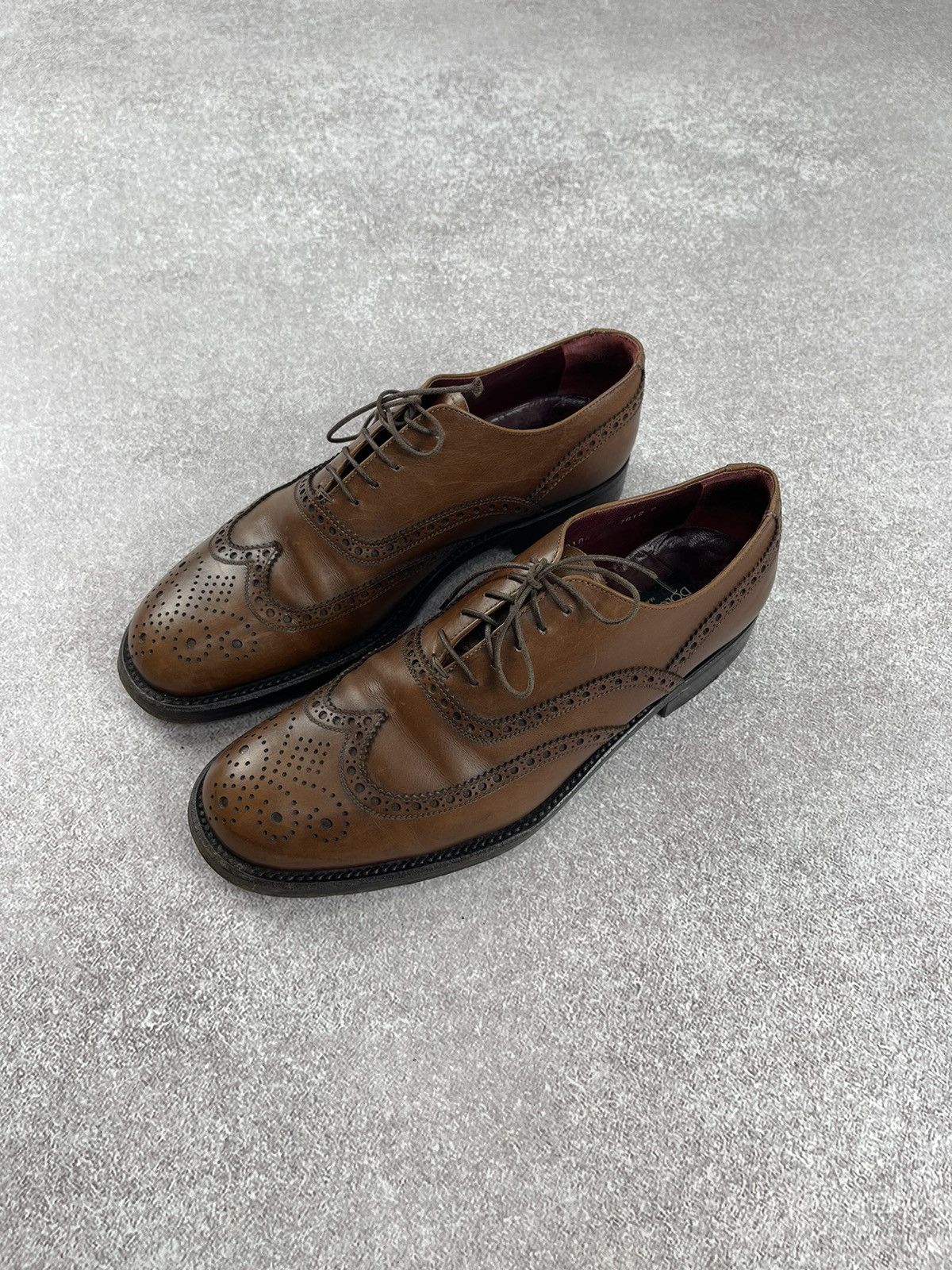 Dolce & Gabbana Dolce & Gabbana Vintage Leather Brogue Derby Men’s Shoes Size US 9 / EU 42 - 5 Thumbnail