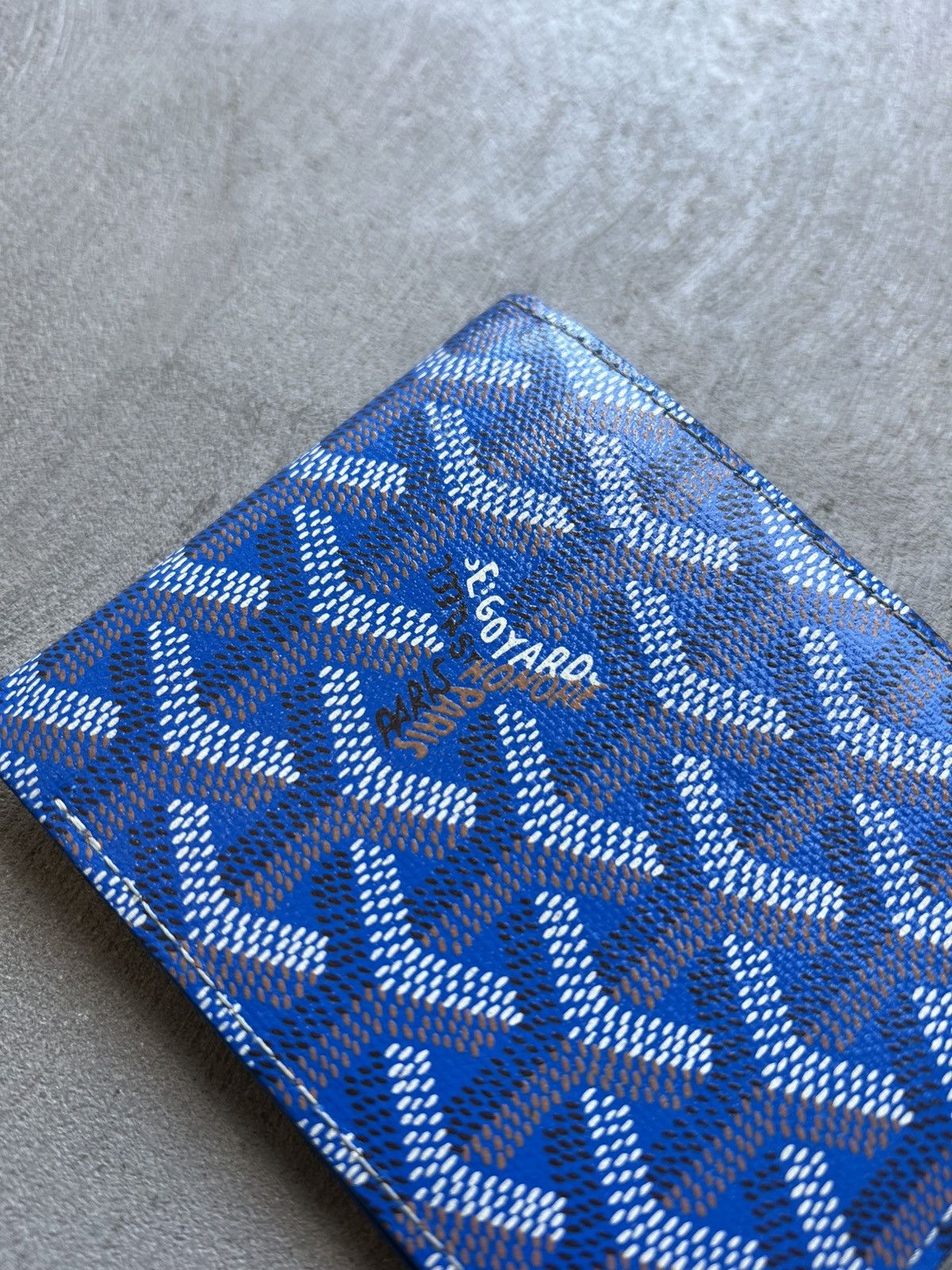 Goyard Blue Bi-Fold Wallet