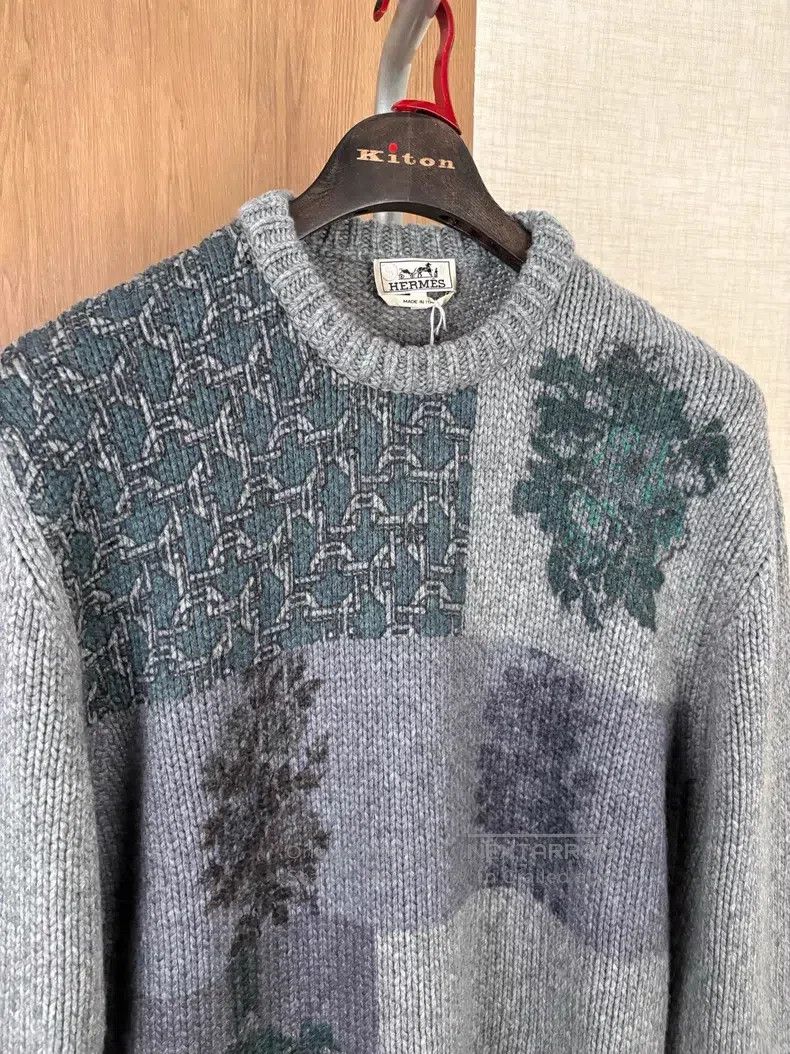 Hermes Hermes Autumn-Winter Men's Chunky Knit Sweater Size US L / EU 52-54 / 3 - 2 Thumbnail
