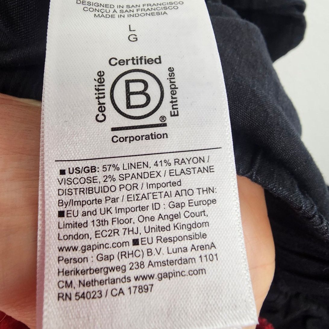 Athleta Athleta Womens Linen Blend Cargo Pants Size L Travel Coastal Size 35" - 7 Thumbnail