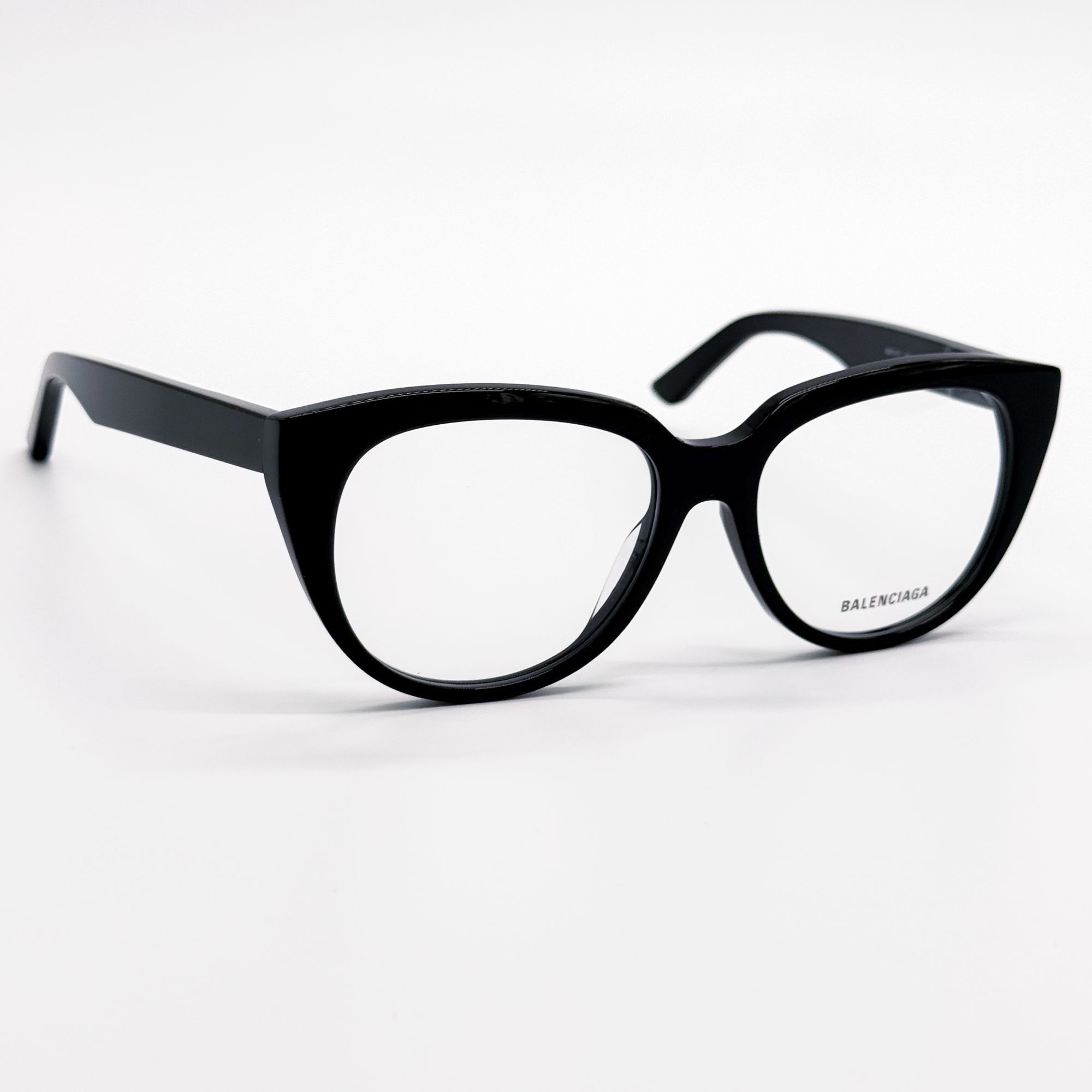 Balenciaga NEW BALENCIAGA EYEGLASSES BB0131O 001 ROUND OVAL BLACK WOMEN Size ONE SIZE - 4 Thumbnail