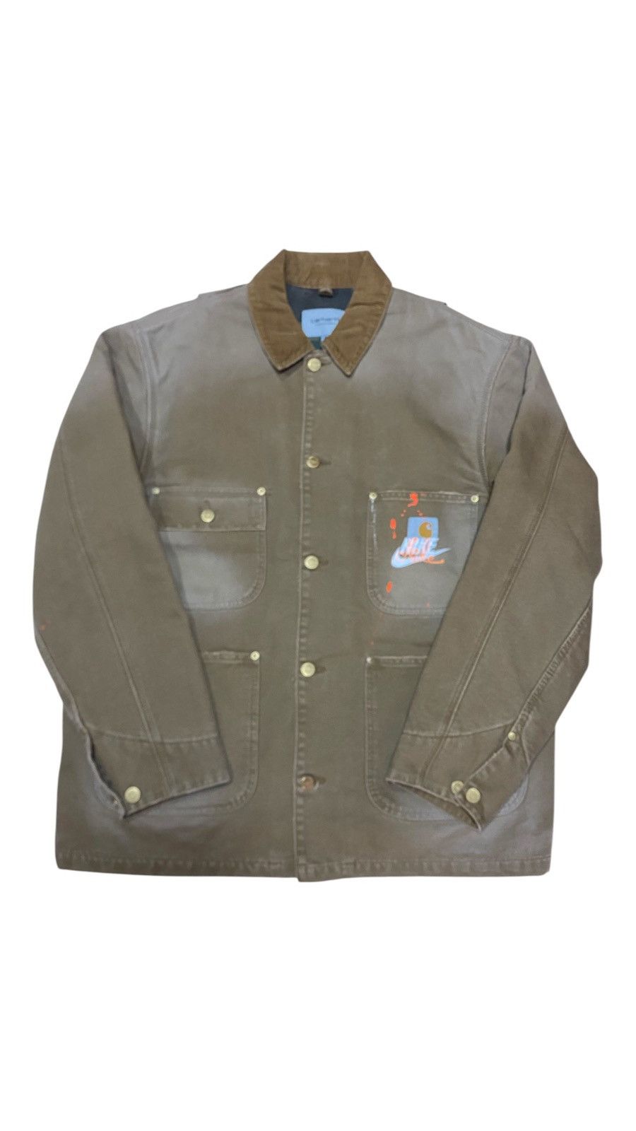 Carhartt Wip Rare Chore Coat 100 Carhartt Wip x Nike jacket size M brown Size US M / EU 48-50 / 2 - 11 Thumbnail
