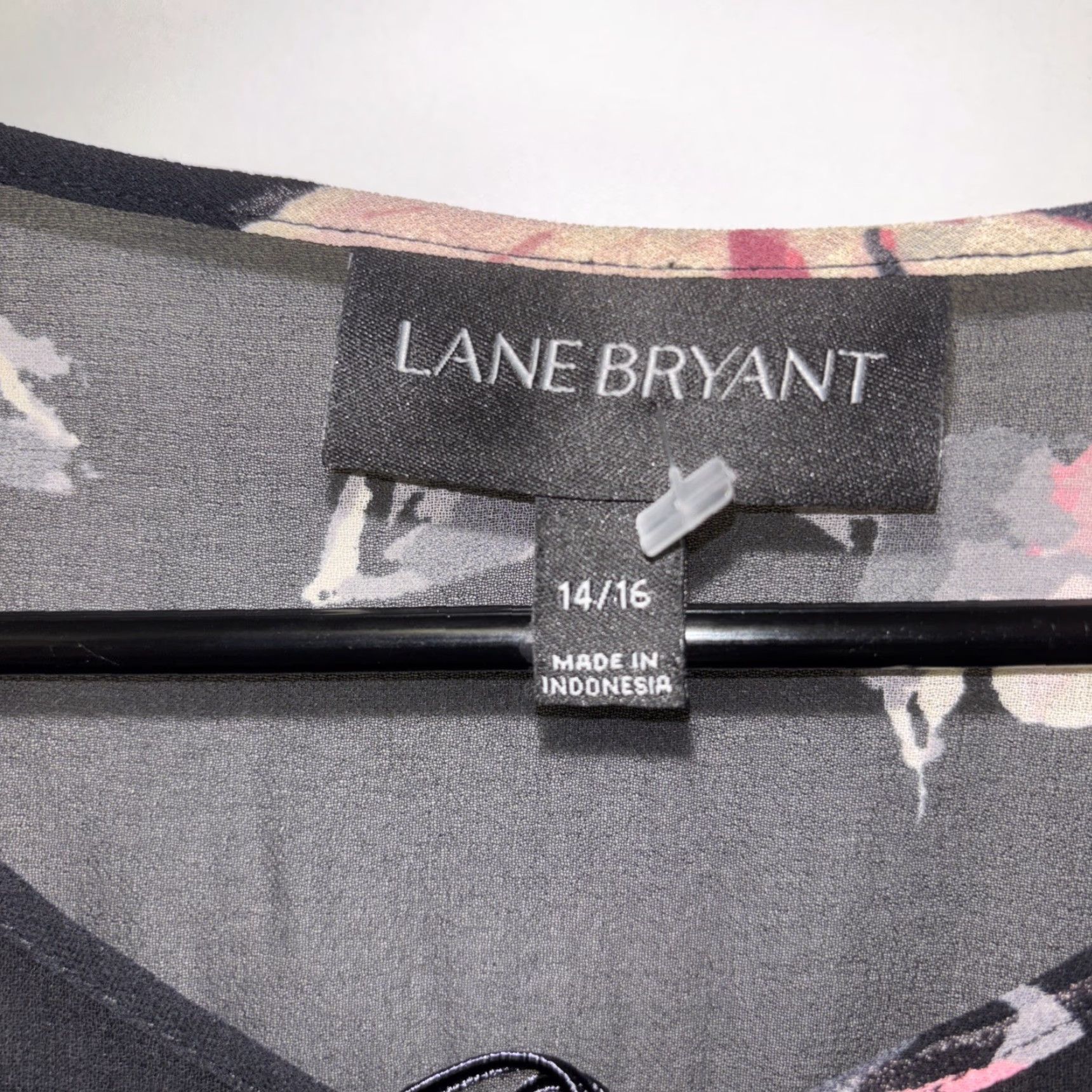 Vintage Lane Bryant Blouse Shirt Tunic Top Boho Peasant Floral Sheer Black Balloon Sleeve V-Neck Polyester 14 16 Casual Womens Size XXL / US 16-18 / IT 52-54 - 3 Thumbnail