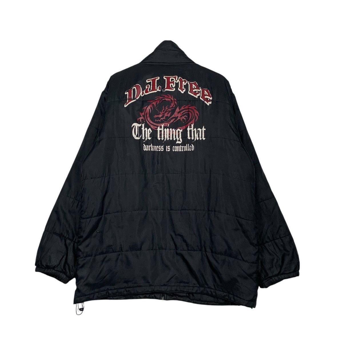 Japanese Brand DJ FREE Big Logo Lightweight Puffer Jacket #2349-C105 Size US L / EU 52-54 / 3 - 1 Thumbnail