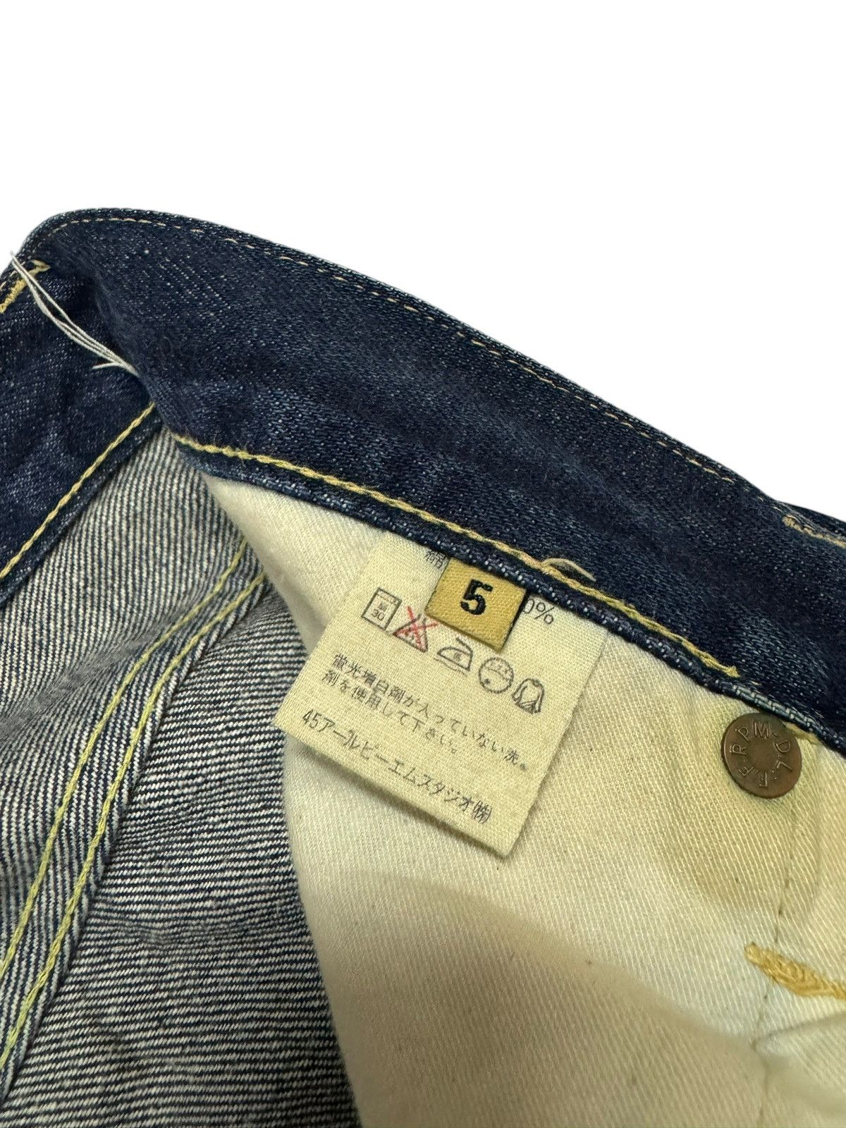 45rpm Vtg🔥90’s 45rpm Studio Straight Cut Indigo Jeans Size US 32 / EU 48 - 14 Thumbnail