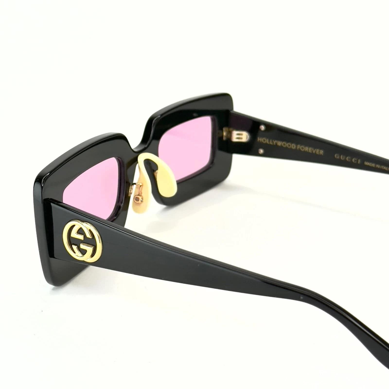 Gucci GUCCI Gg0974S Hollywood Forever 0974 Black 001 Sunglasses Size ONE SIZE - 5 Thumbnail