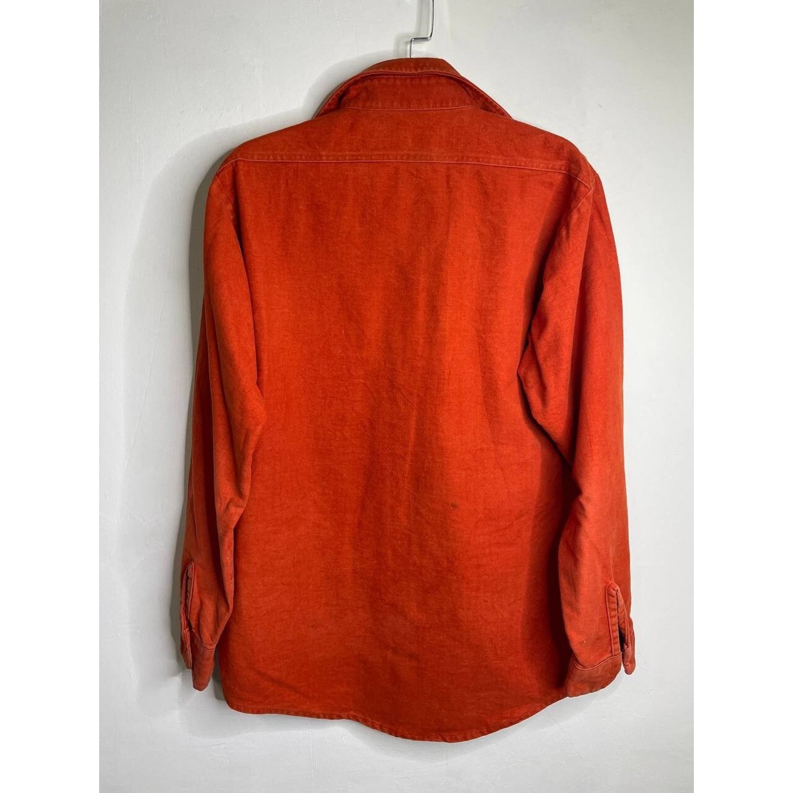 Flannel Vintage Late Traders Flannel Shirt Orange Solid USA Tall L Size US L / EU 52-54 / 3 - 6 Thumbnail