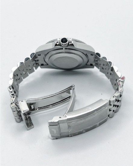 Japanese Brand Seiko Mod Submariner Black Dial Jubilee Steel Watch NH35 Size ONE SIZE - 4 Thumbnail