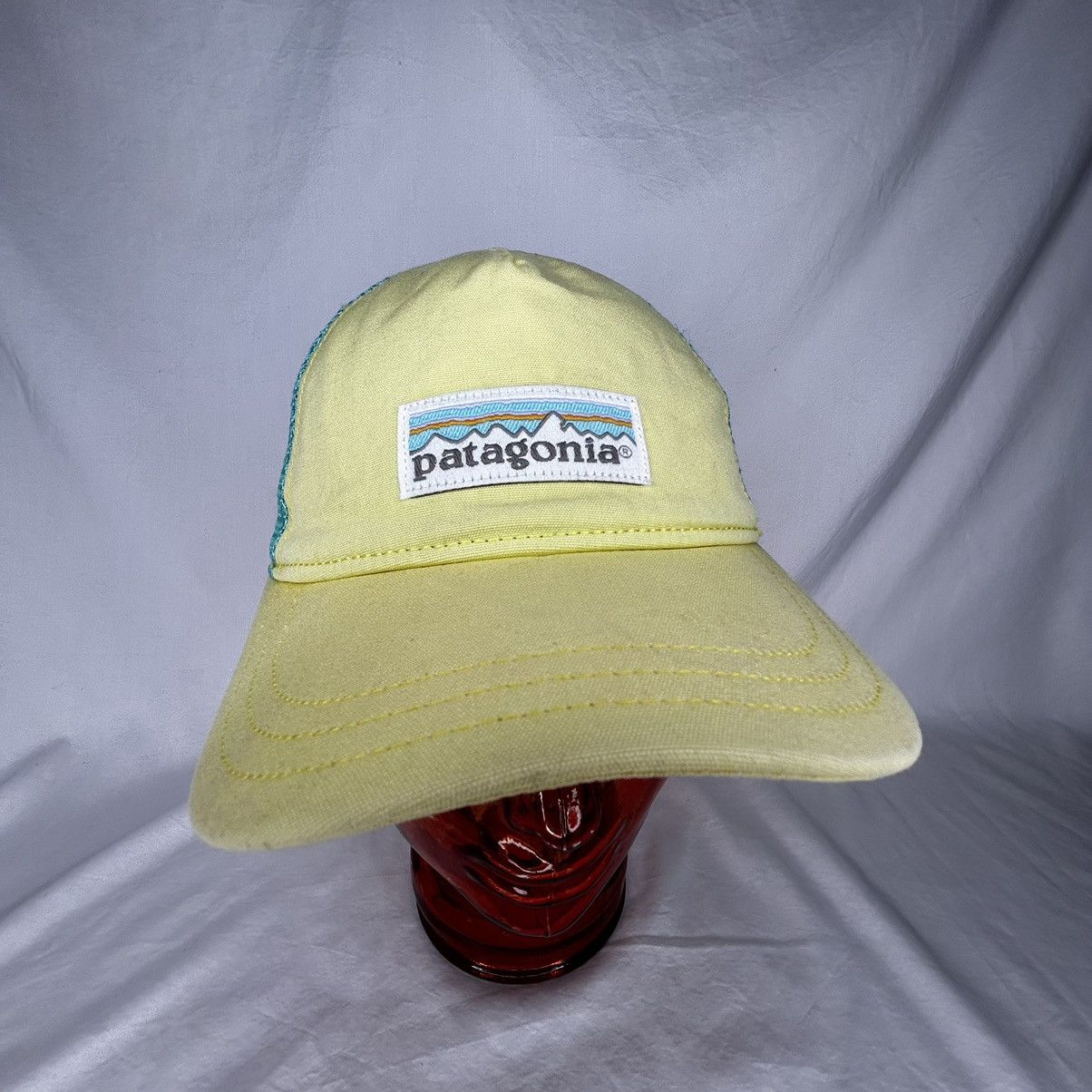 Patagonia Patagonia Yellow/Teal Trucker SnapBack Hat Size ONE SIZE - 2 Thumbnail