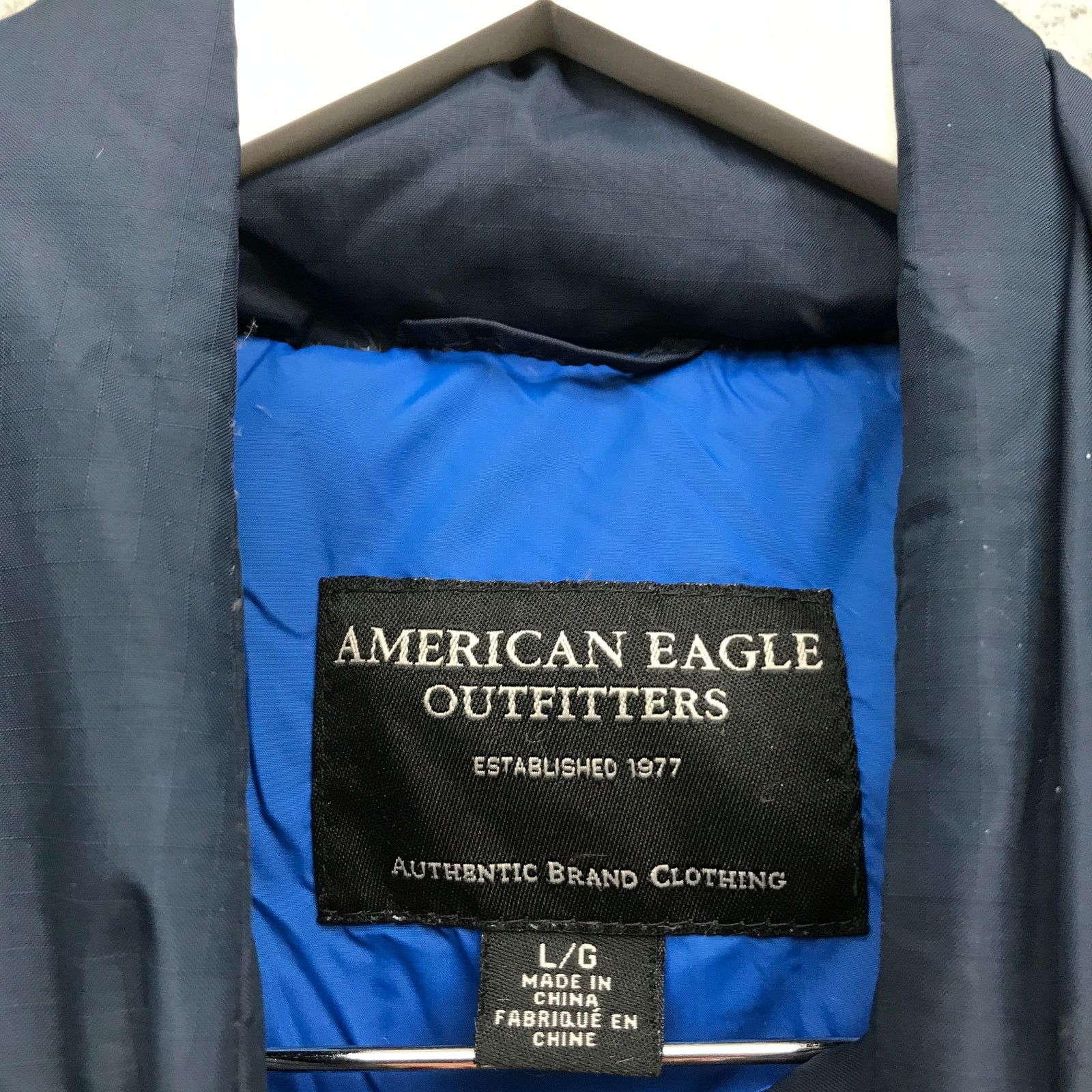 American Eagle Outfitters American Eagle Outfitters Down Puffer Vest Jacket Men L Navy Size US L / EU 52-54 / 3 - 4 Thumbnail