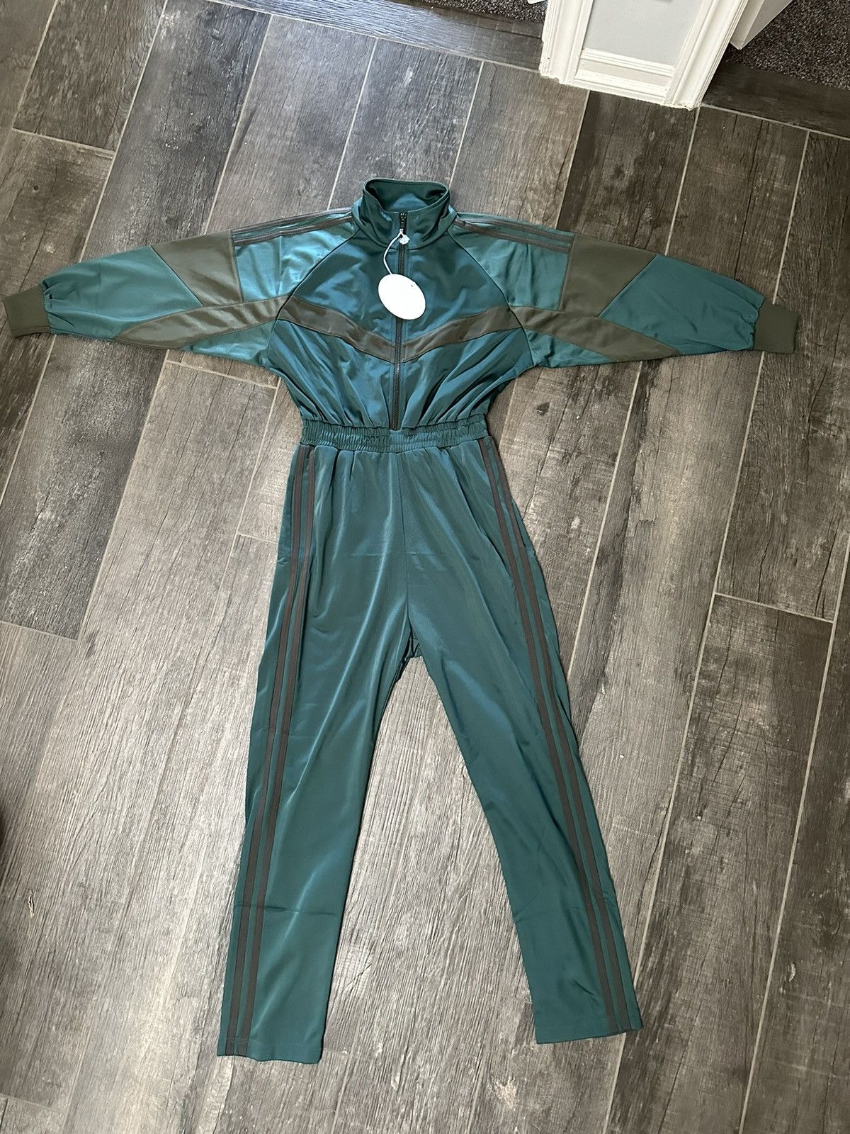 Kanye West × Yeezy Sample Unreleased Yeezy Season 5 Blue/Green Jumpsuit Size 30" / US 8 / IT 44 - 7 Thumbnail