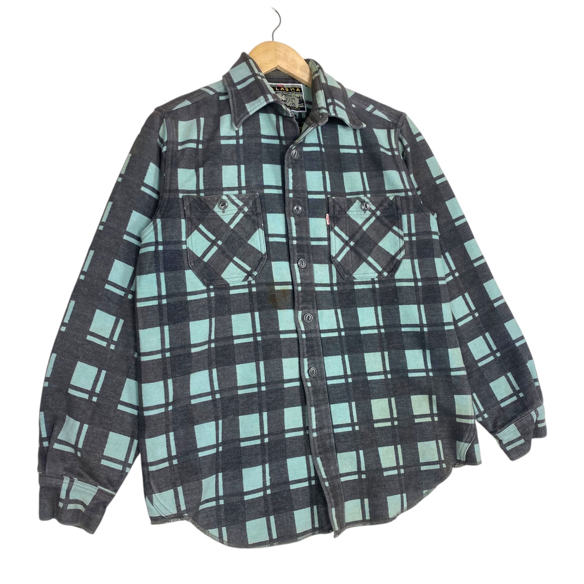 Levi's 💥 LEVI’S ALASKA PLAID HEAVY FLANNEL SHIRT Size US S / EU 44-46 / 1 - 2 Thumbnail