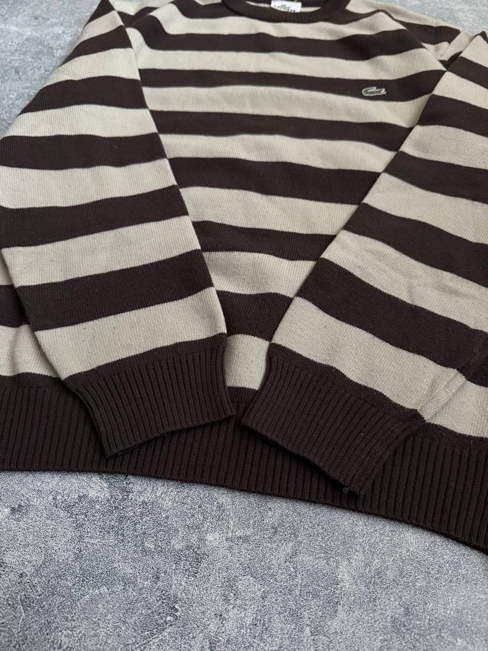 Lacoste Vintage Lacoste Stripped Sweater Mens L Size US L / EU 52-54 / 3 - 6 Thumbnail