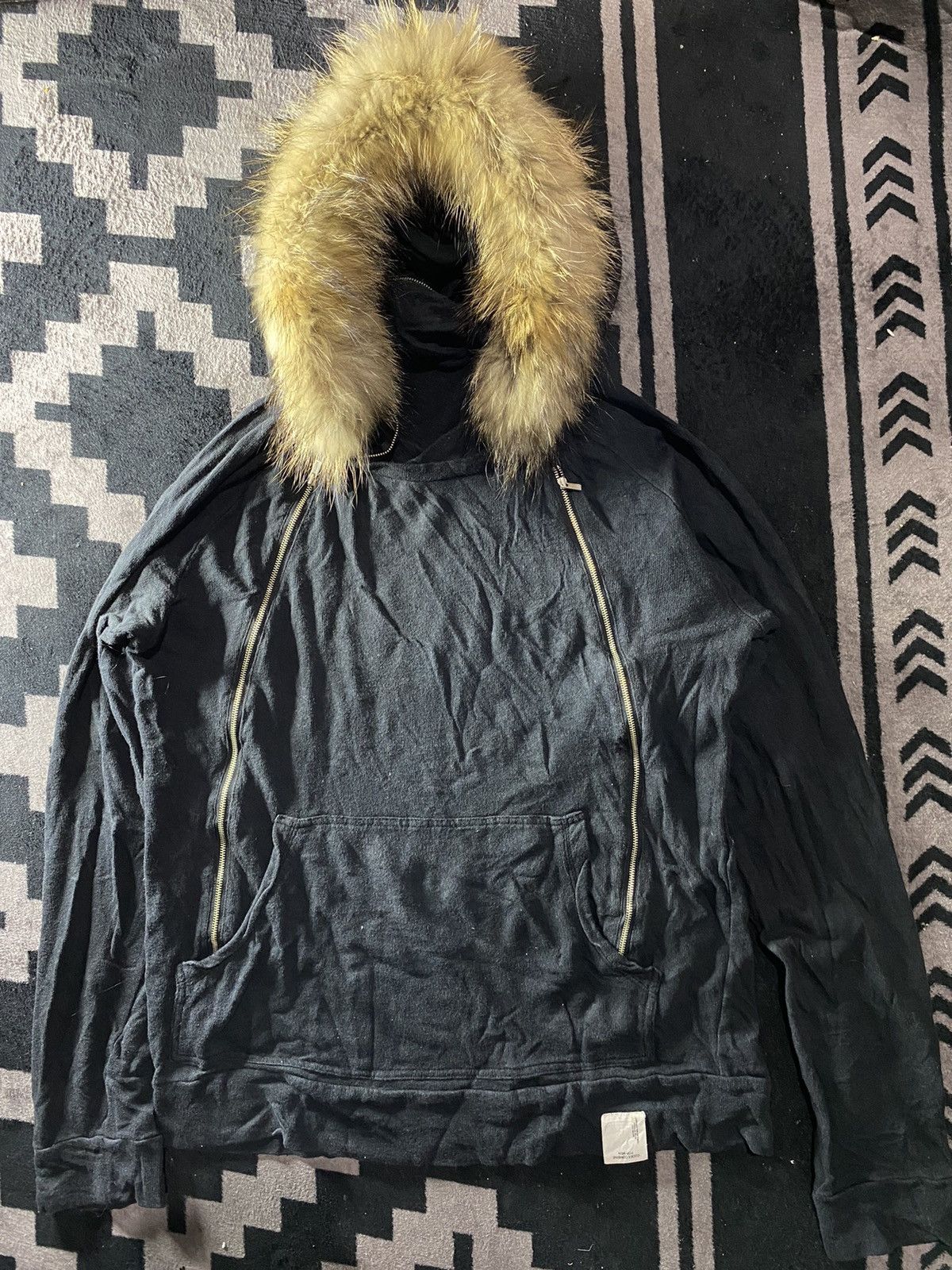 If Six Was Nine × Japanese Brand × Le Grande Bleu (L.G.B.) Crazy codes combine double layers multi zip hoodie lgb style Size US L / EU 52-54 / 3 - 1 Thumbnail