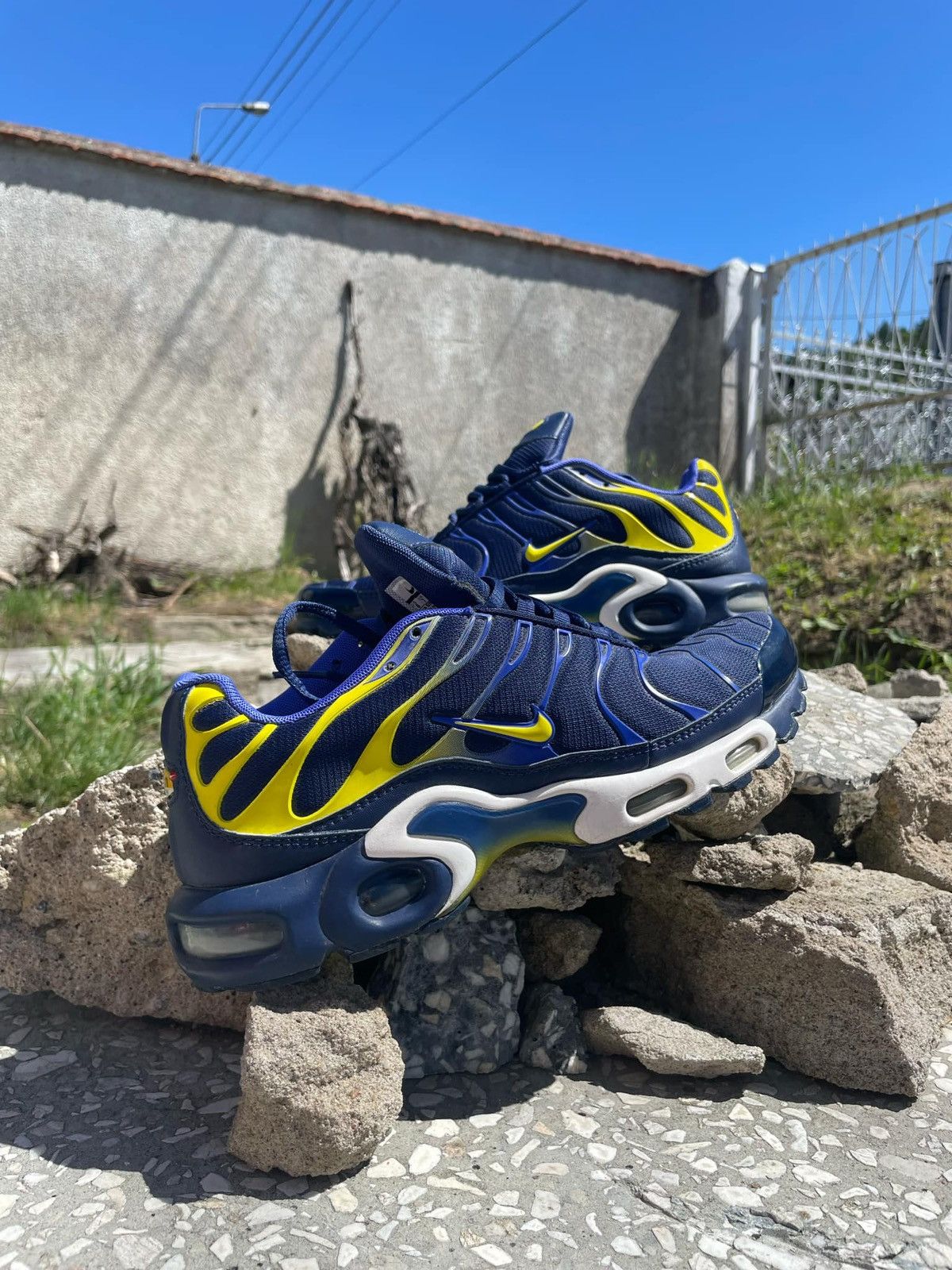 Nike Air Max Plus TN Binary Blue Electric Lime Sneakers