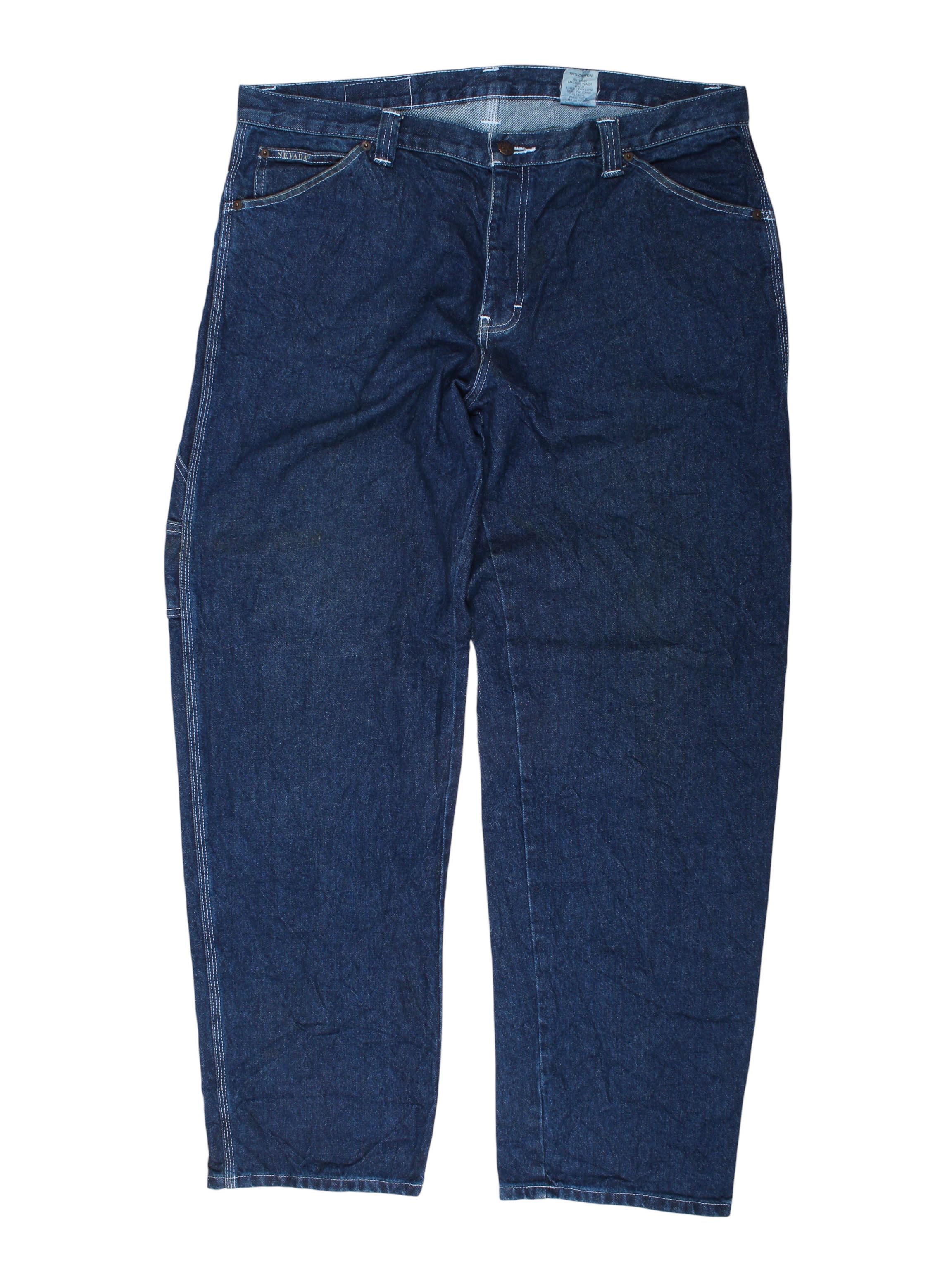 Jean Vintage Carpenter Jeans Dark Wash Denim Pants 90s Size US 40 / EU 56 - 2 Thumbnail