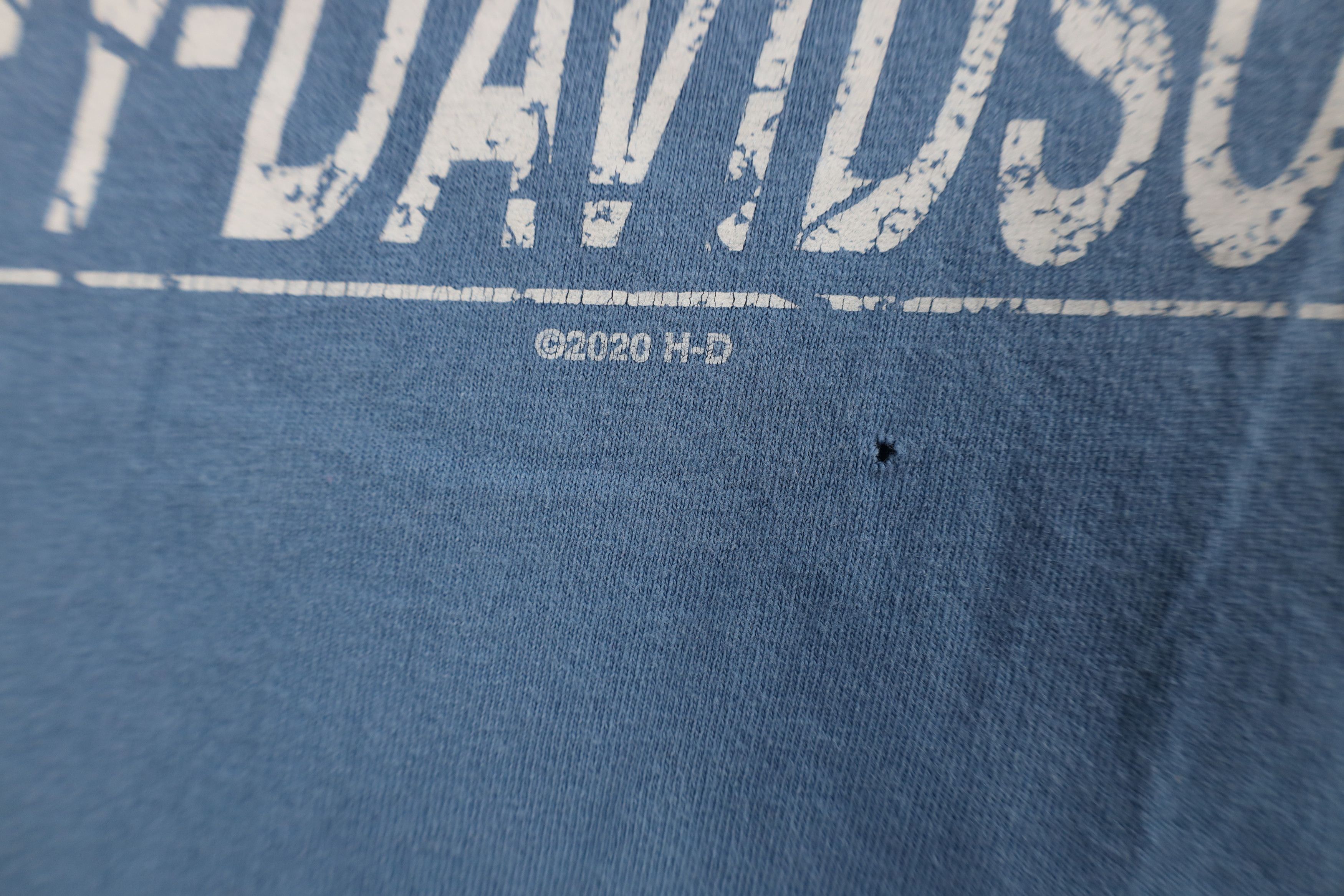 Harley Davidson Harley Davidson Spell Out Horny Toad Texas T-Shirt Blue Size US L / EU 52-54 / 3 - 5 Thumbnail