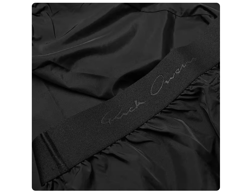 Rick Owens X Champion men's black embroidered joggers