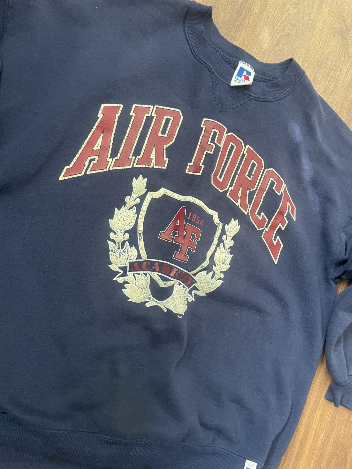 Russell Athletic VTG Air Force Crewneck Size US XL / EU 56 / 4 - 3 Thumbnail