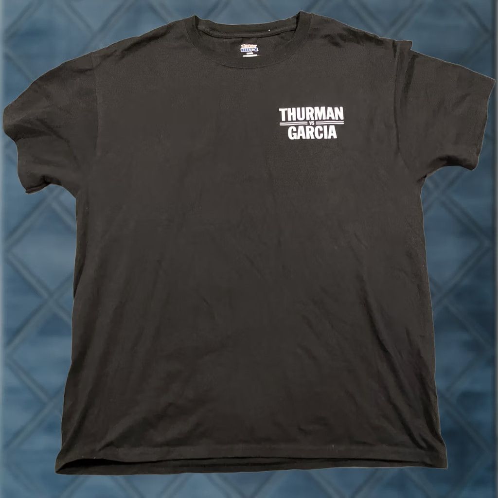 Hanes Keith Thurman Garcia Promo Double Sided T Shirt - L Black Boxing Hanes Shirt Mens } Size US L / EU 52-54 / 3 - 1 Thumbnail