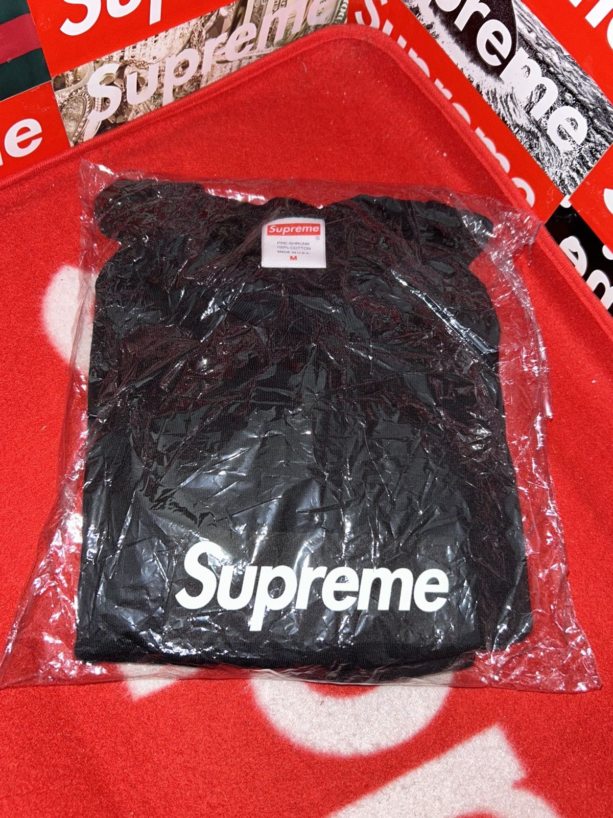Supreme Supreme Box Logo L/S Tee Black FW20 size Medium NEW Size US M / EU 48-50 / 2 - 7 Thumbnail