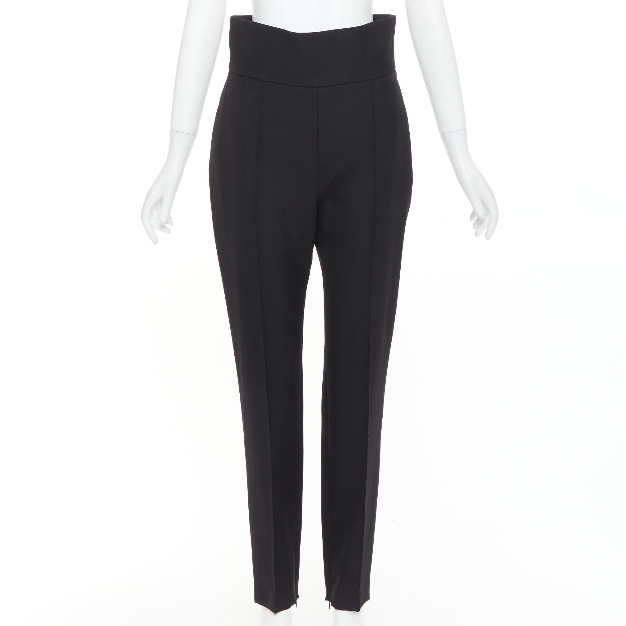Alexandre Vauthier ALEXANDRE VAUTHIER black high waist pleated zip hem harem pants FR40 L Size 30" / US 8 / IT 44 - 1 Thumbnail