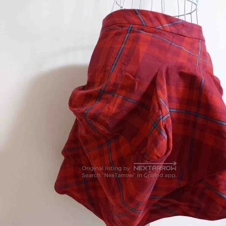 Vivienne Westwood Vivienne Westwood size 1 Plaid Bud Deformed Skirt Size 42" / US 20 - 8 Thumbnail