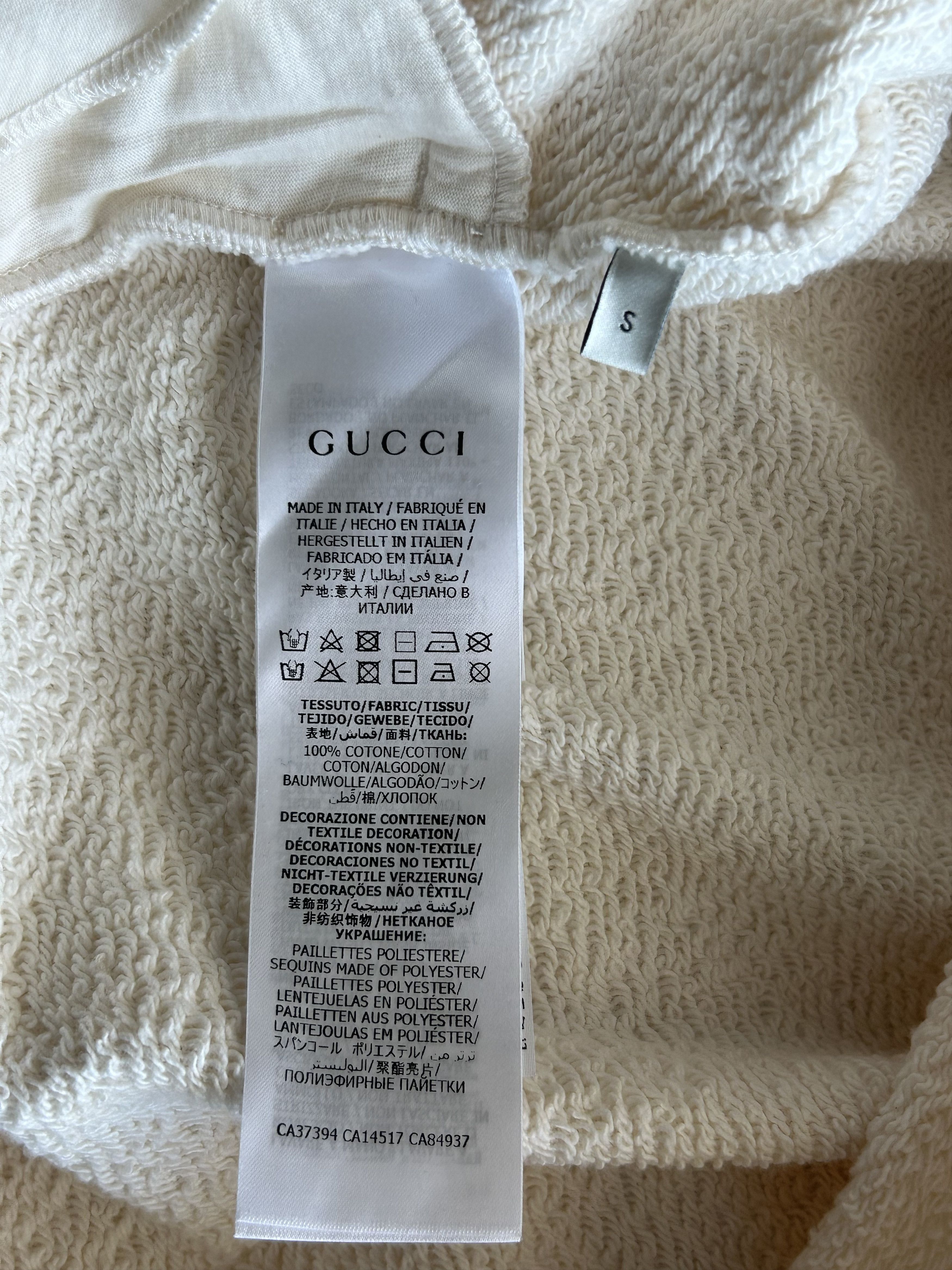 Gucci Gucci Cream Sequin Apple Logo Hooded Dress Size XS / US 0-2 / IT 36-38 - 4 Thumbnail