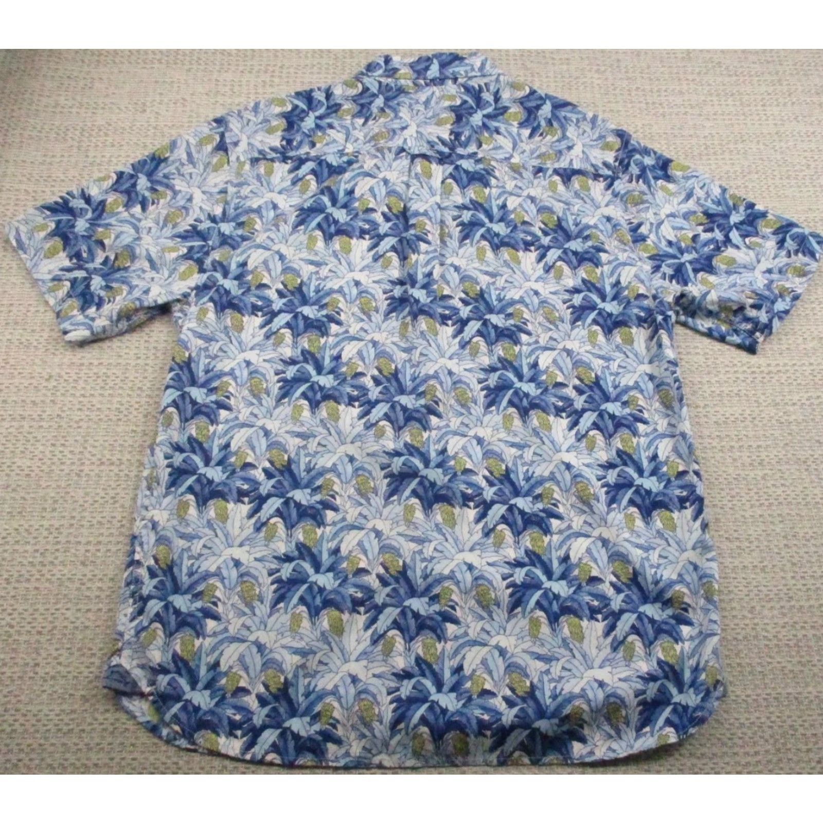 Tommy Bahama Tommy Bahama Shirt Mens Medium Blue Tropical Leaf Print Short Sleeve Button Up Shirt Size US M / EU 48-50 / 2 - 4 Thumbnail