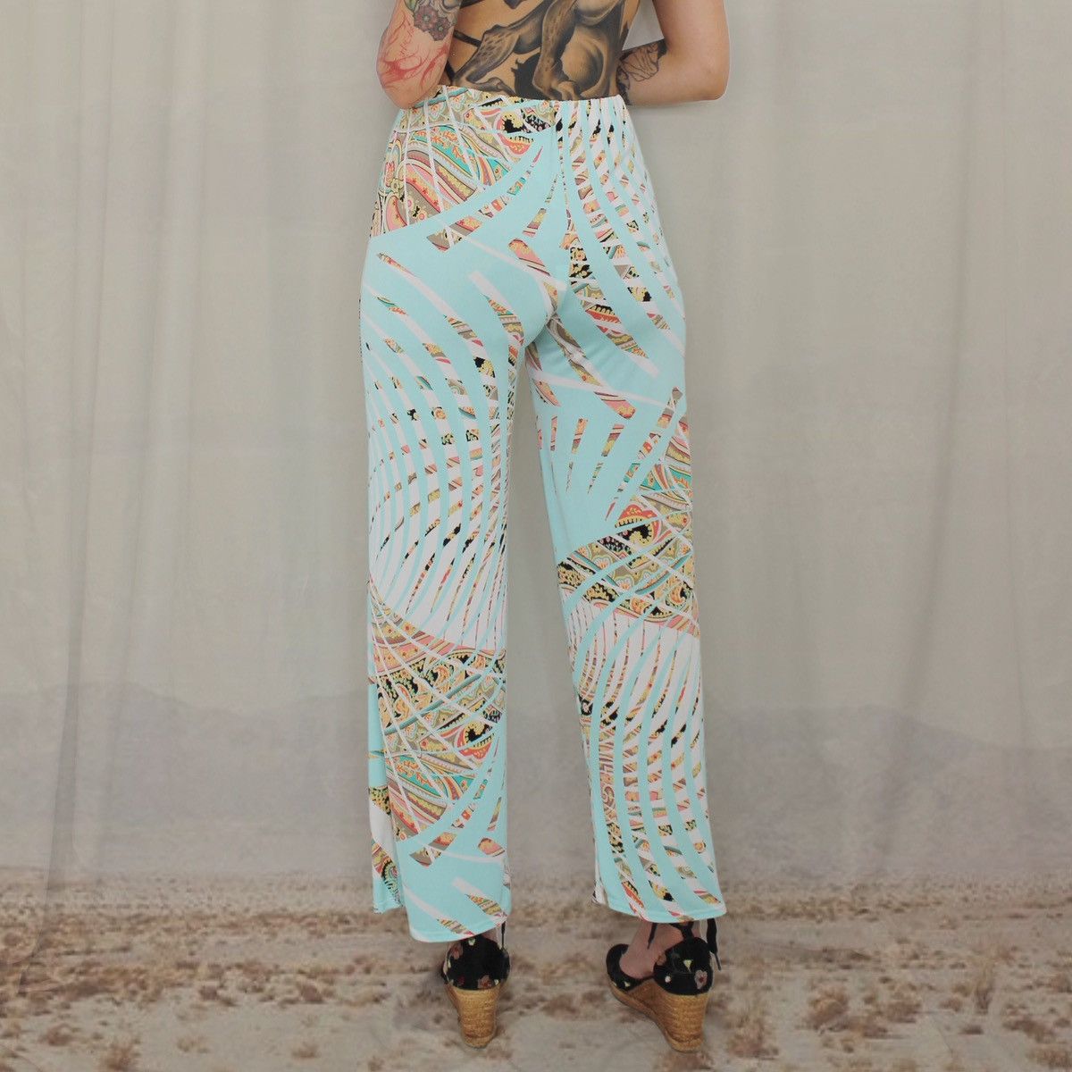 Other 🐬PAISLEY TEAL PANTS🐬 Size 28" / US 6 / IT 42 - 3 Thumbnail
