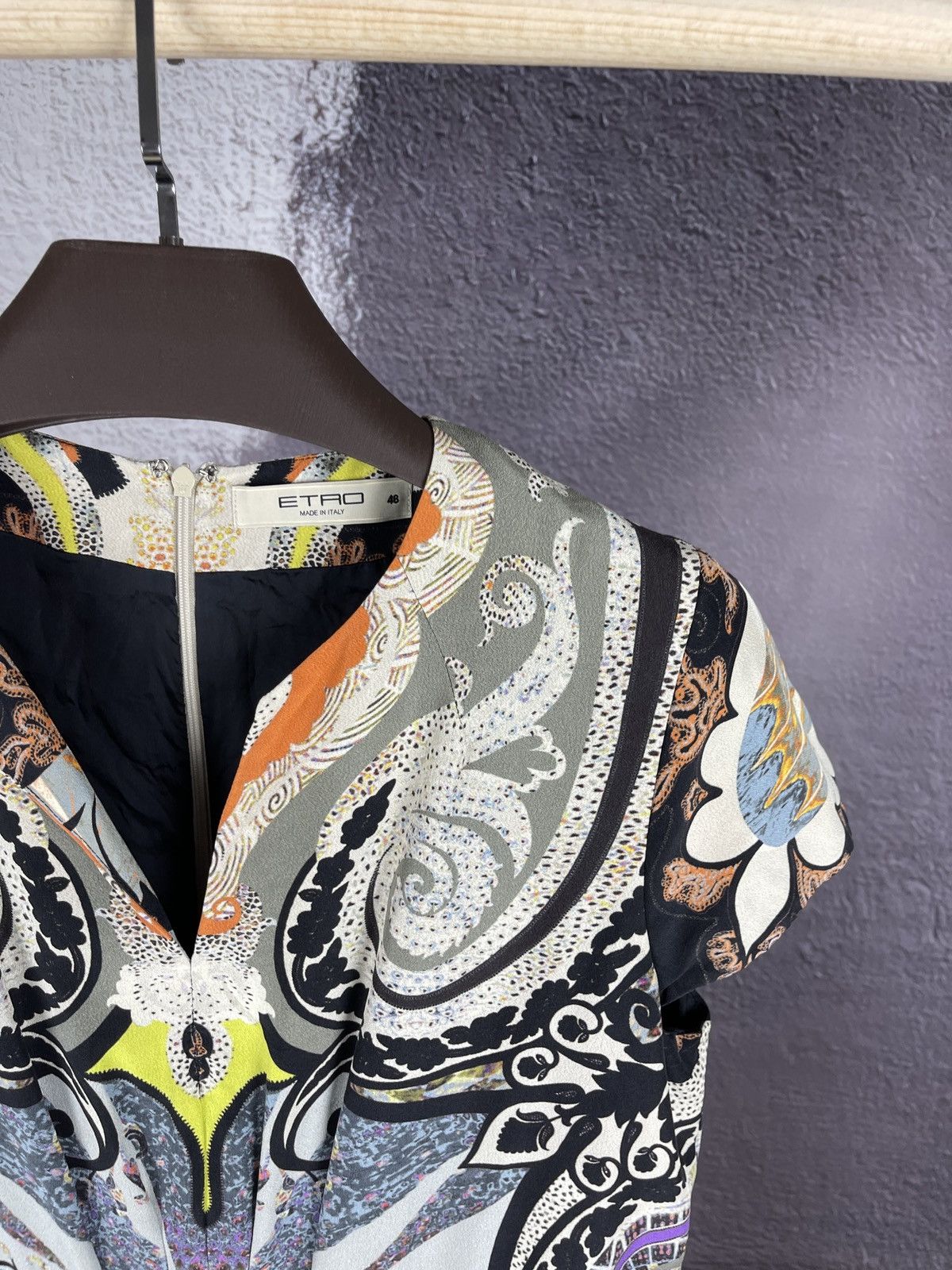 Etro Etro Milano multicolor silk midi dress made in Italy size 48 Size XL / US 12-14 / IT 48-50 - 7 Thumbnail