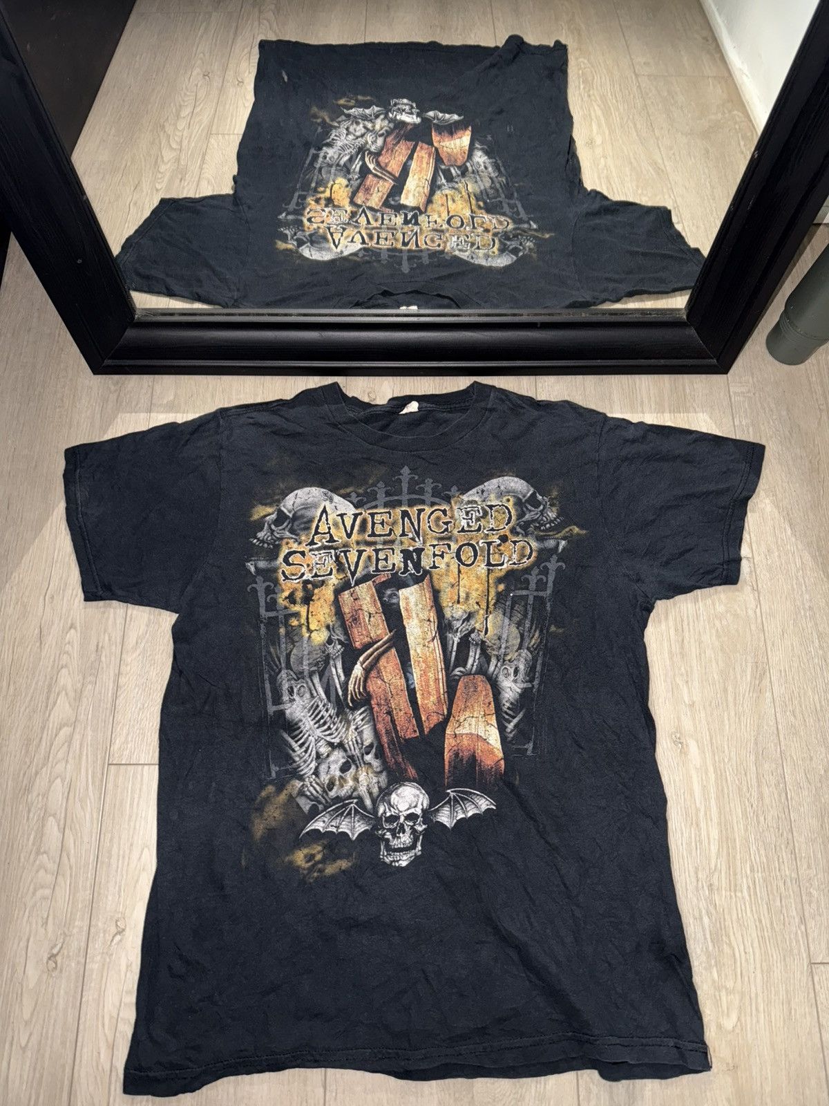 Vintage / Y2K Avenged Sevenfold Casket & Skelton Shirt