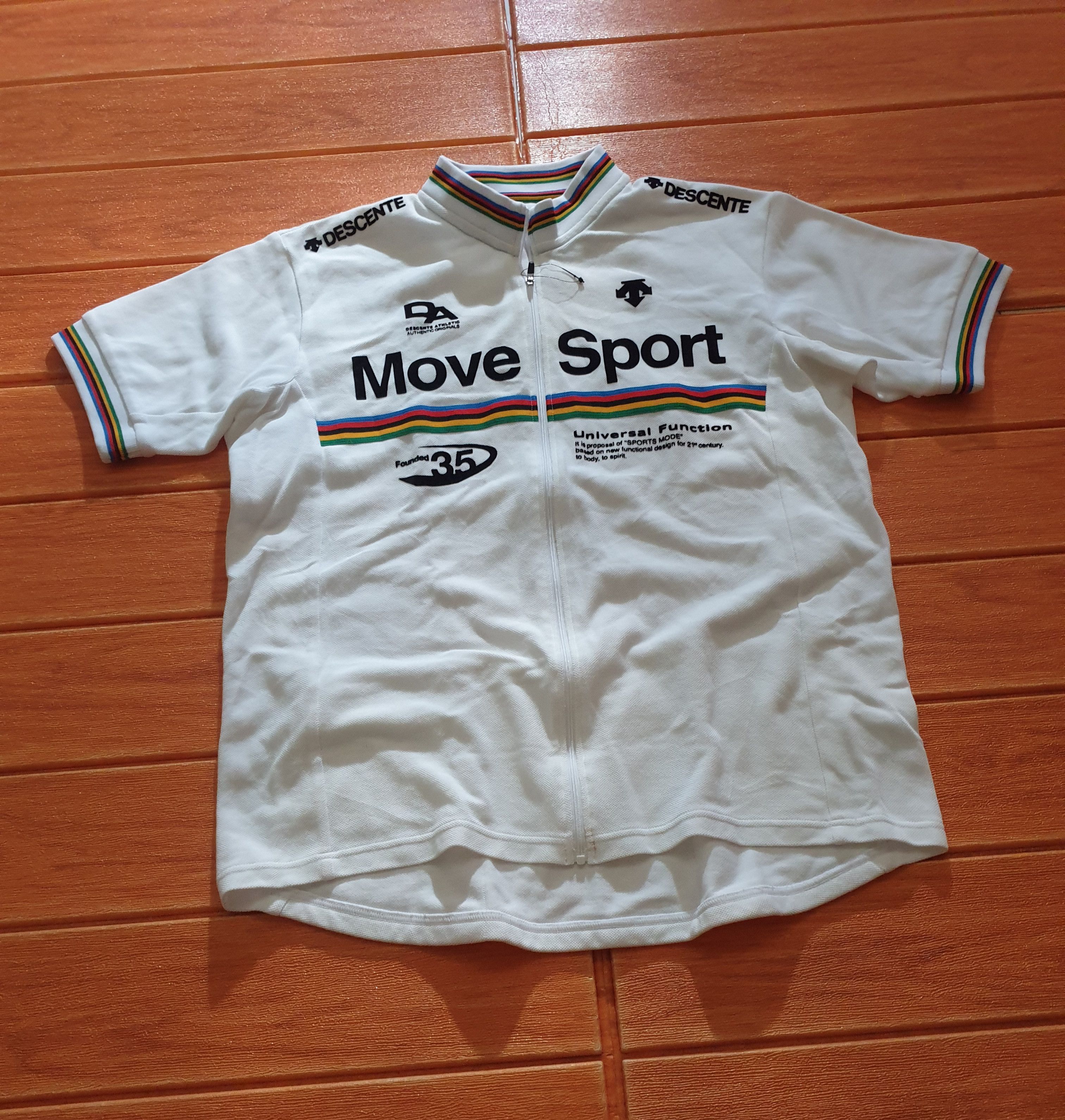 Descente rainbow bicycle shirt