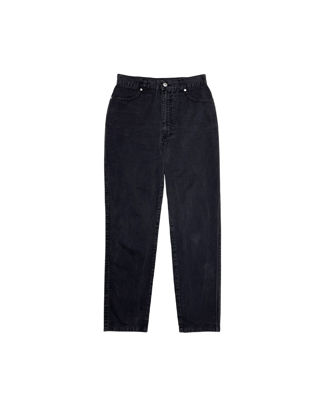 Versace Versace Baggy-Fit Black Denim Jeans Size 27" / US 4 / IT 40 - 1 Thumbnail