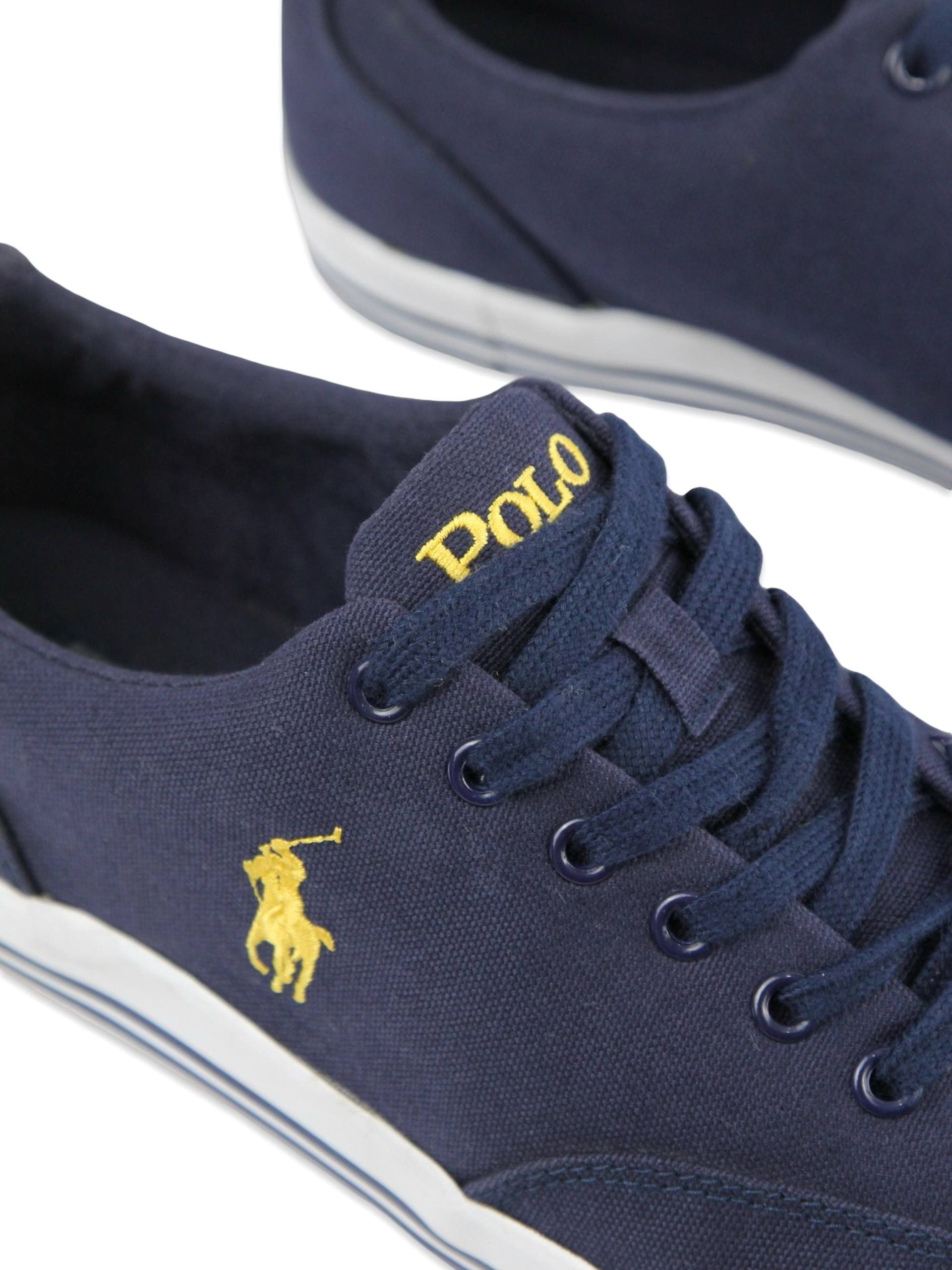 Polo Ralph Lauren POLO RALPH LAUREN Blue canvas sneakers Size US 12 / EU 45 - 5 Thumbnail