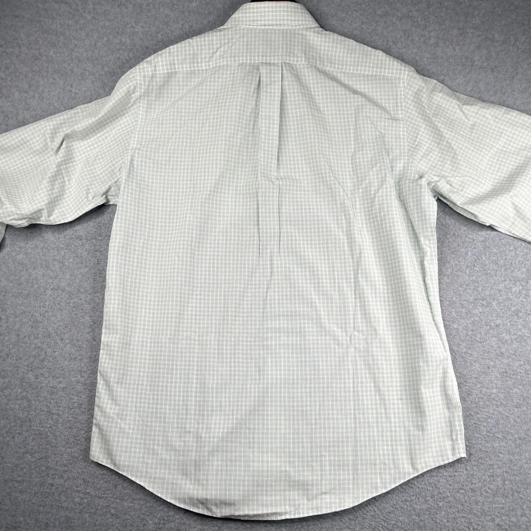 Brooks Brothers Brooks Brothers 346 Shirt Dress Shirt Mens 16 Blue Check Non-Iron Button Up Long Sleeve Regular Mens Size US L / EU 52-54 / 3 - 6 Thumbnail