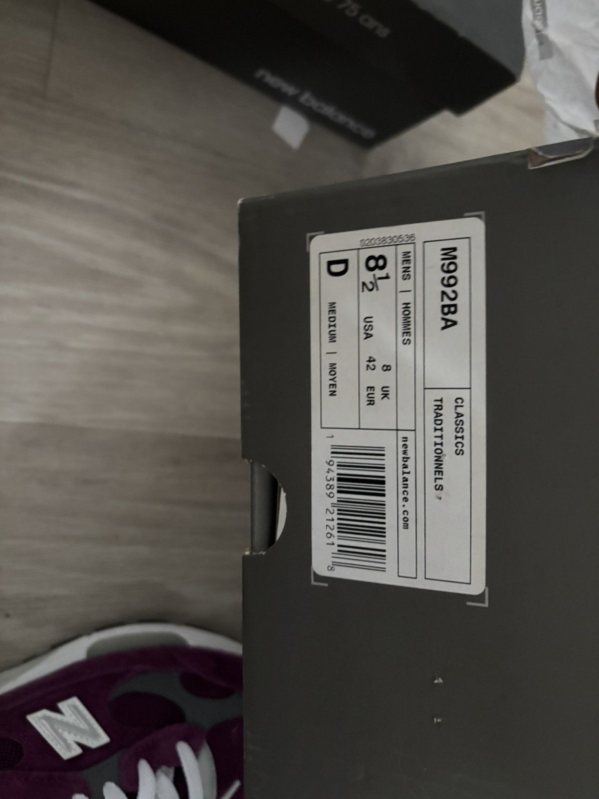 New Balance New bzlance 992 purple/grey Size US 8.5 / EU 41-42 - 5 Thumbnail