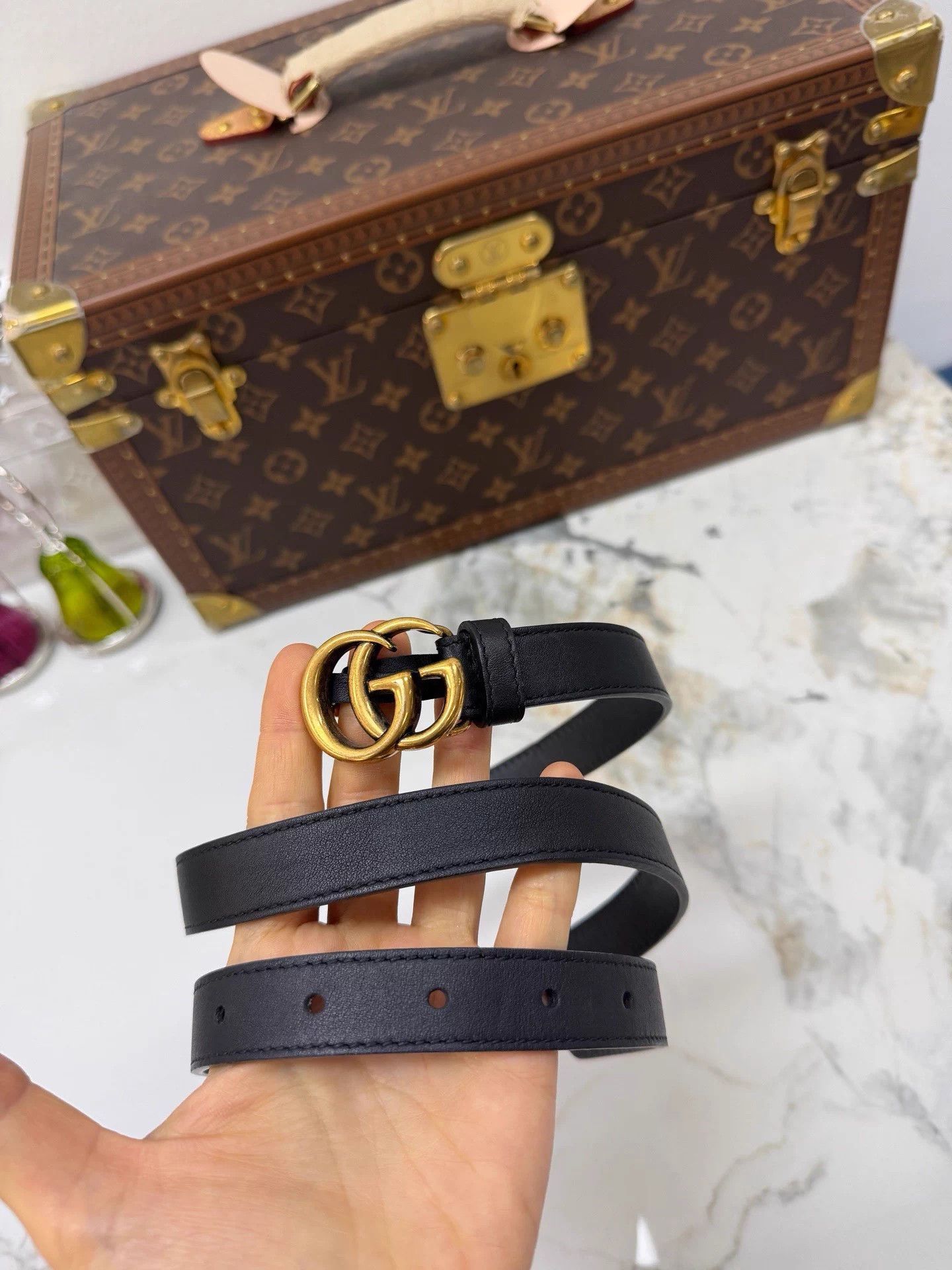 Gucci GG Marmont Belt (85) + Dust Bag Gucci Classic Narrow Belt 85 99 New with dust bag main image 3