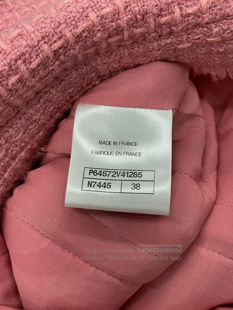 Chanel Chanel Pink tweed four-pocket jacket Size XS / US 0-2 / IT 36-38 - 6 Thumbnail