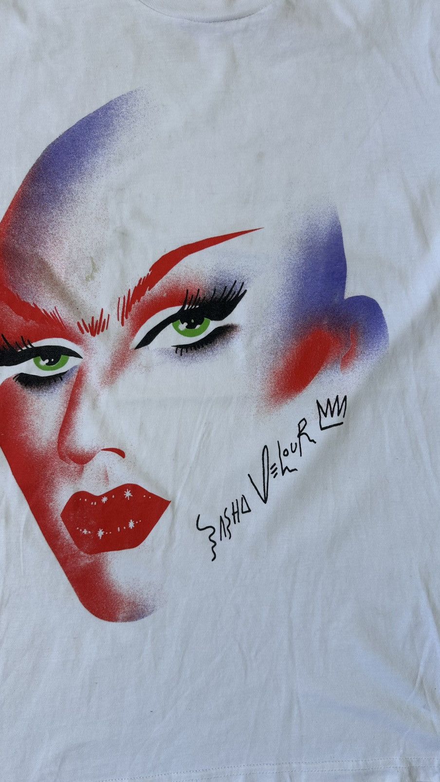 Vintage VINTAGE SASHA VELOUR DRAG QUENN TEE Size US M / EU 48-50 / 2 - 2 Thumbnail
