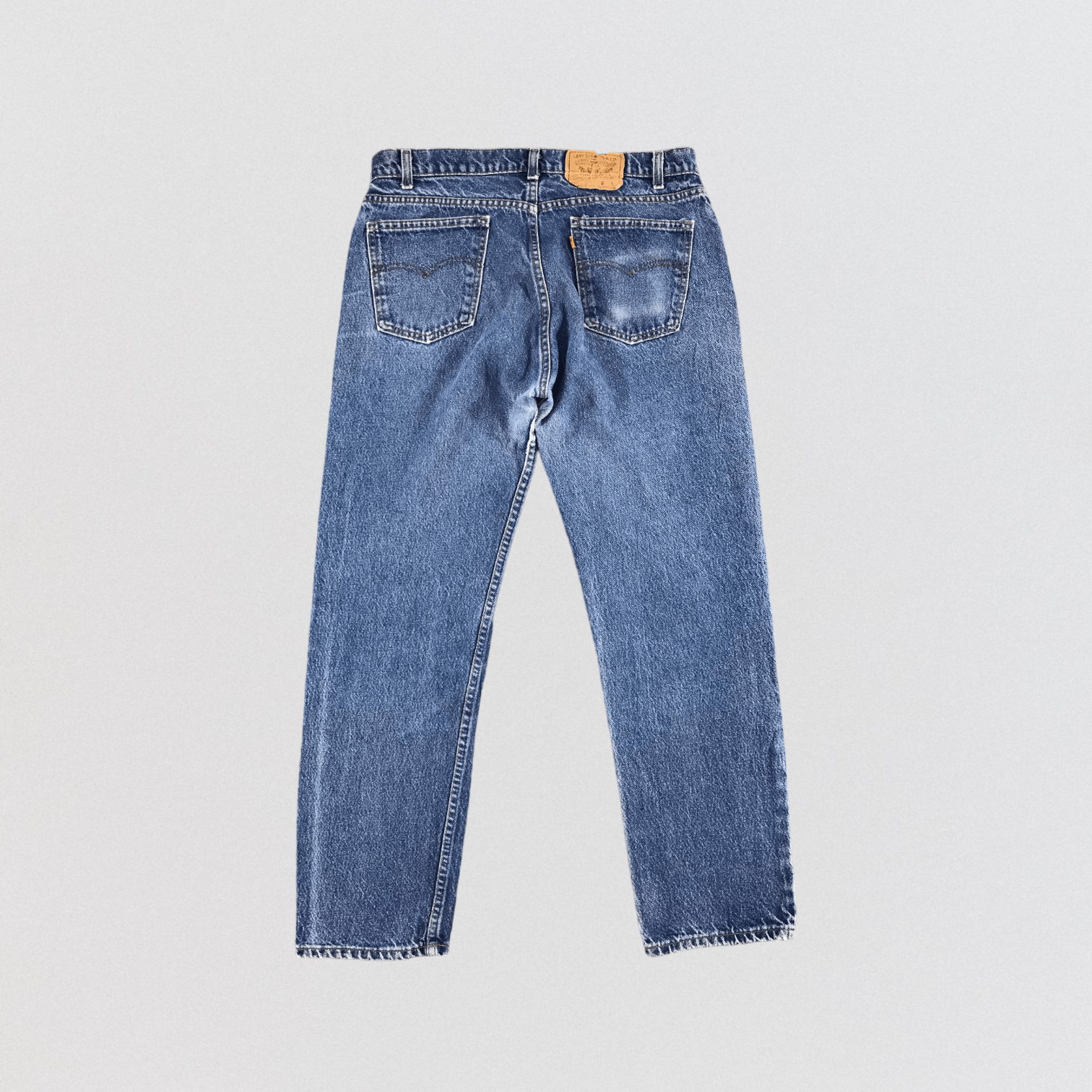 Levi's × Vintage 90s Vintage Blue Wash Levis 505 Orange Tab Jeans-JM1872 Size US 35 - 2 Thumbnail