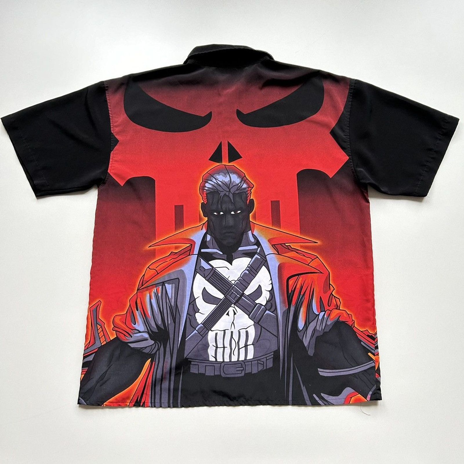Marvel Comics Vintage Y2K The Punisher Marvel Comics Button Up Shirt Large Size US L / EU 52-54 / 3 - 3 Thumbnail