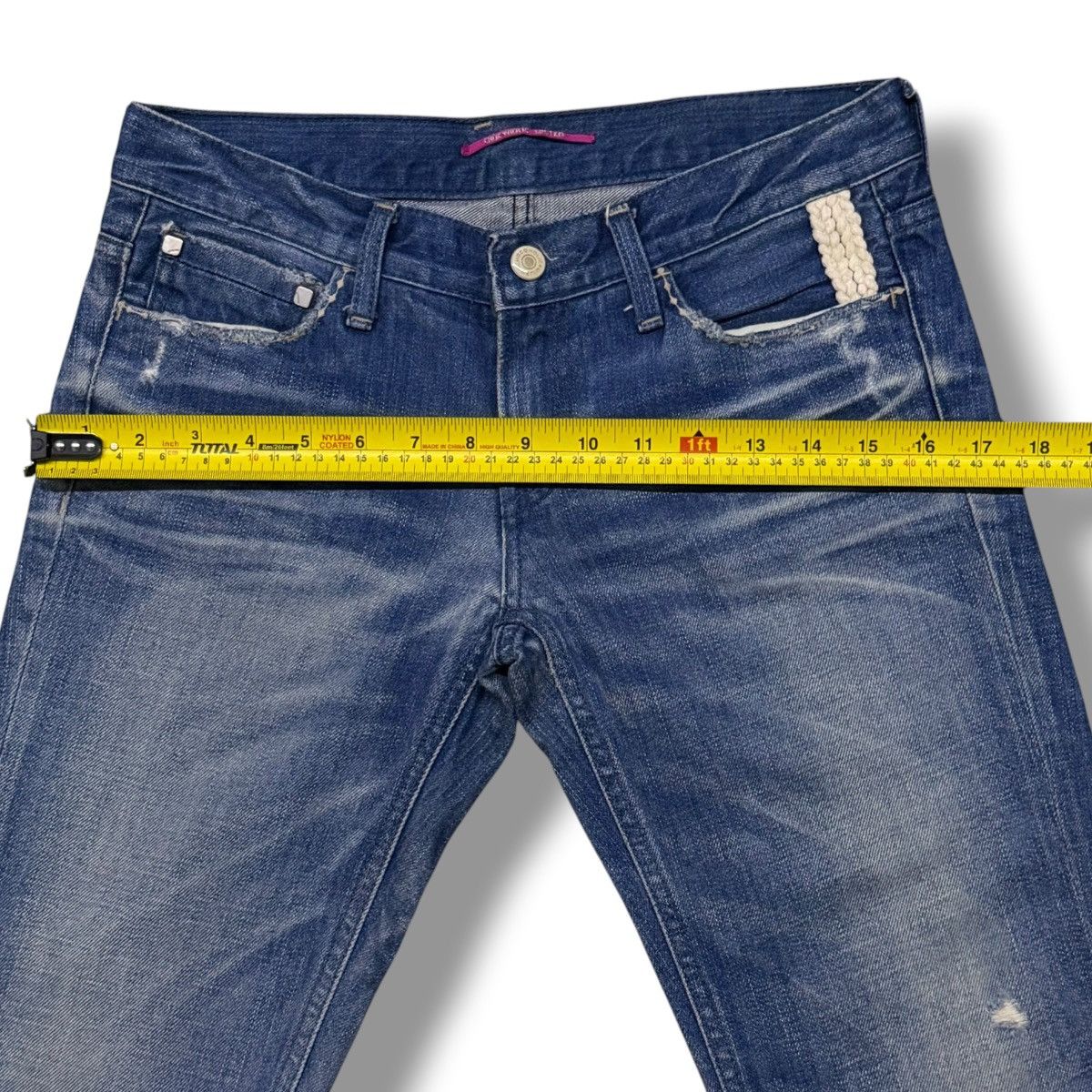 Japanese Brand Vintage CHOCOHOLIC Japanese Denim Jeans | Slim Bootcut | W29 Size 29" - 15 Thumbnail