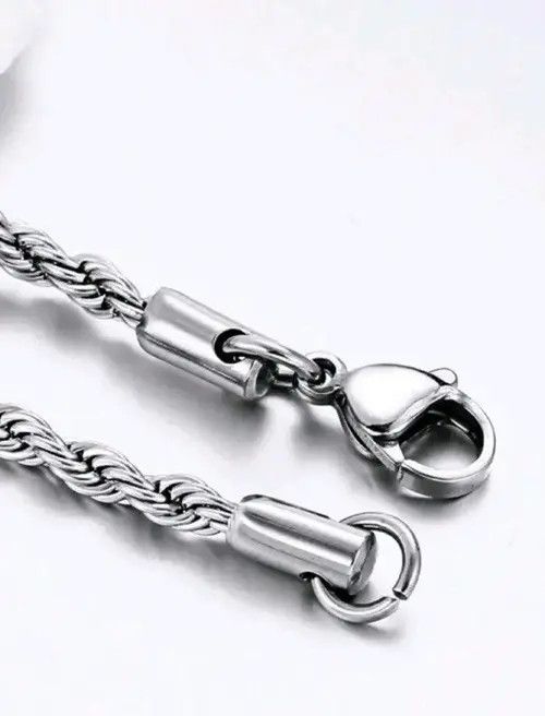VIBE Twisted Rope Steel Bracelet Size ONE SIZE - 3 Thumbnail