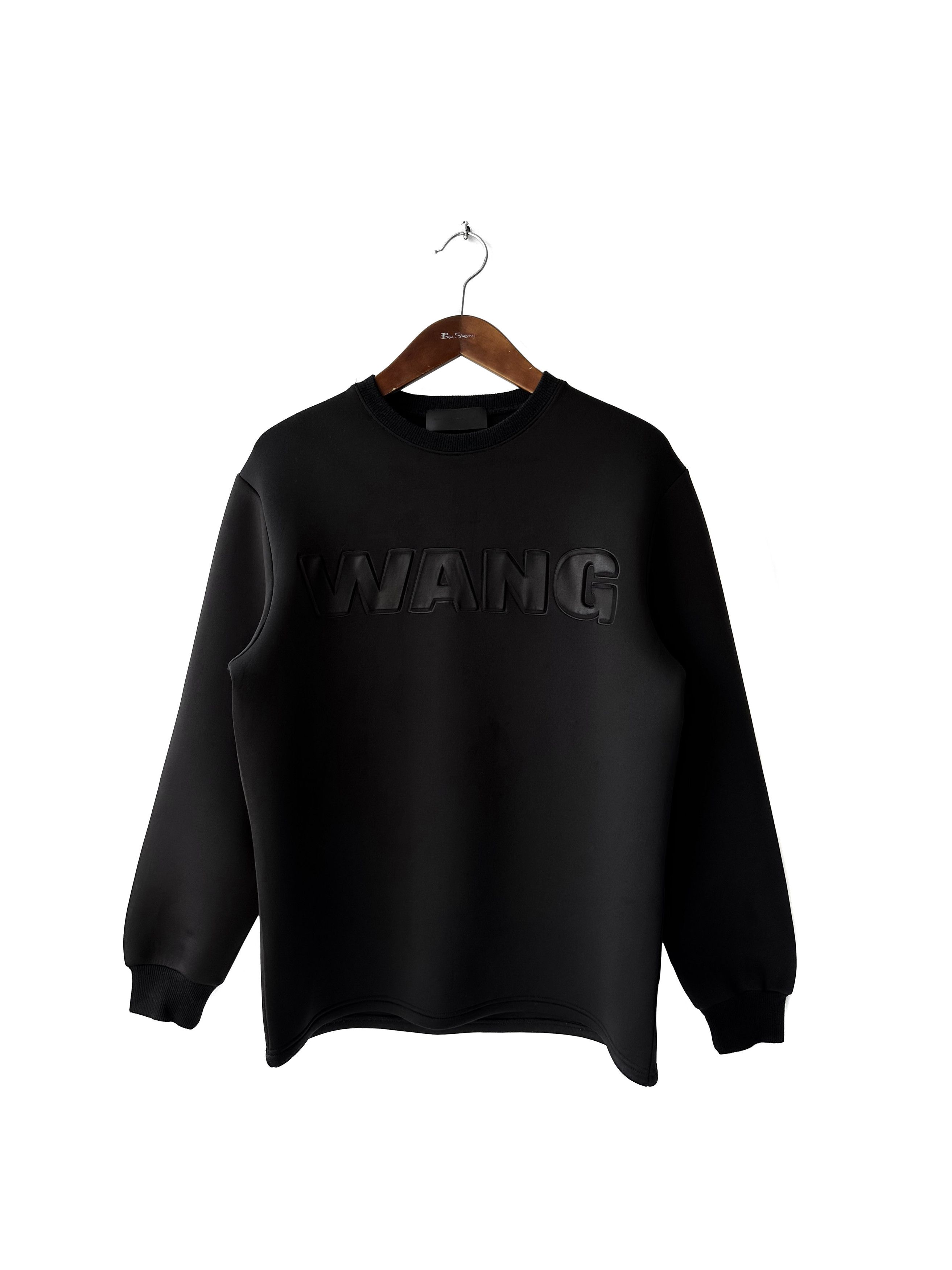 Alexander Wang 2024 X H&M Black Cropped Neoprene Sweatshirt Size XS NWT